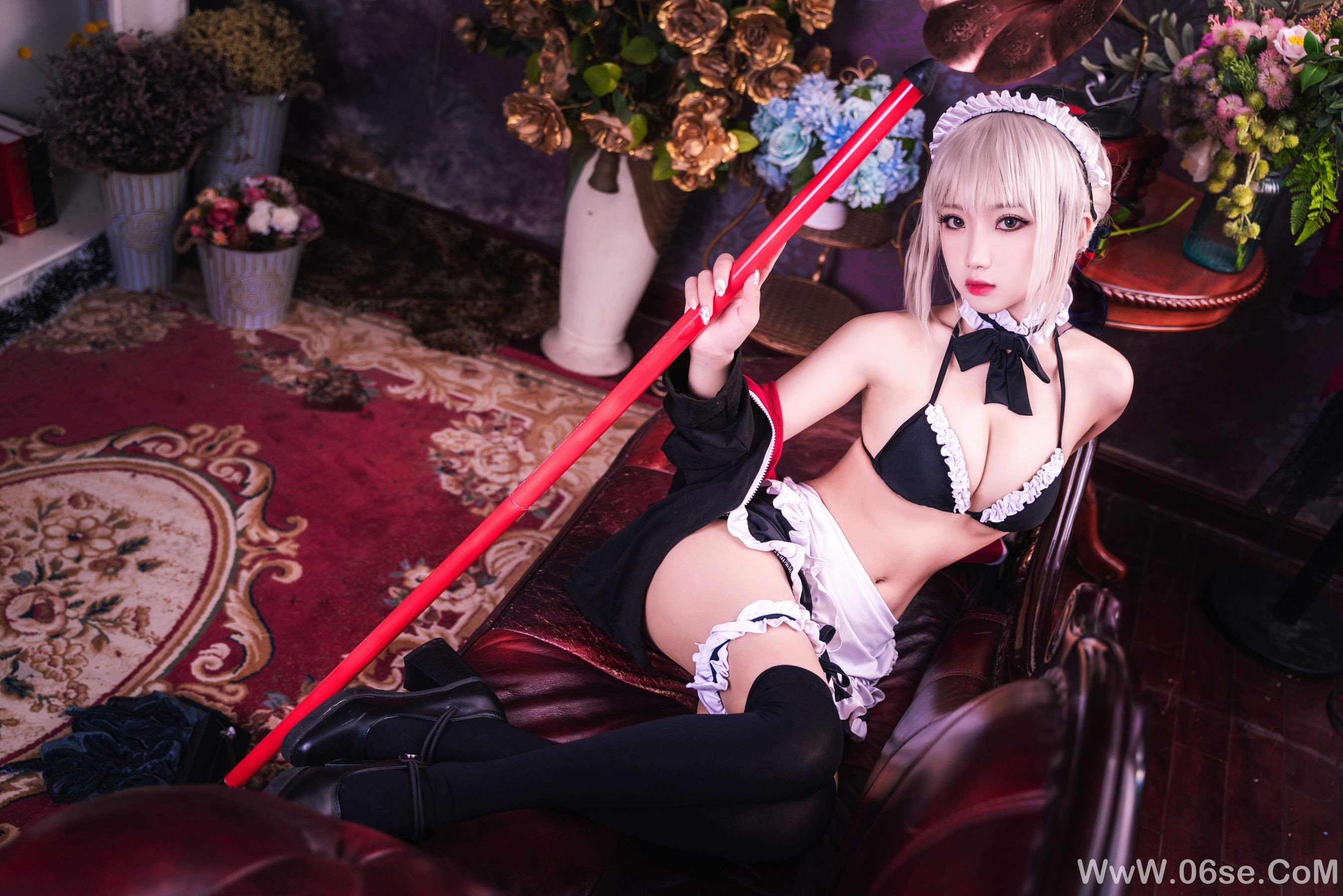 图片[8]-白嫩美少女 鬼畜瑶 – 黑呆女仆 (不知火舞)[26P]-六色网