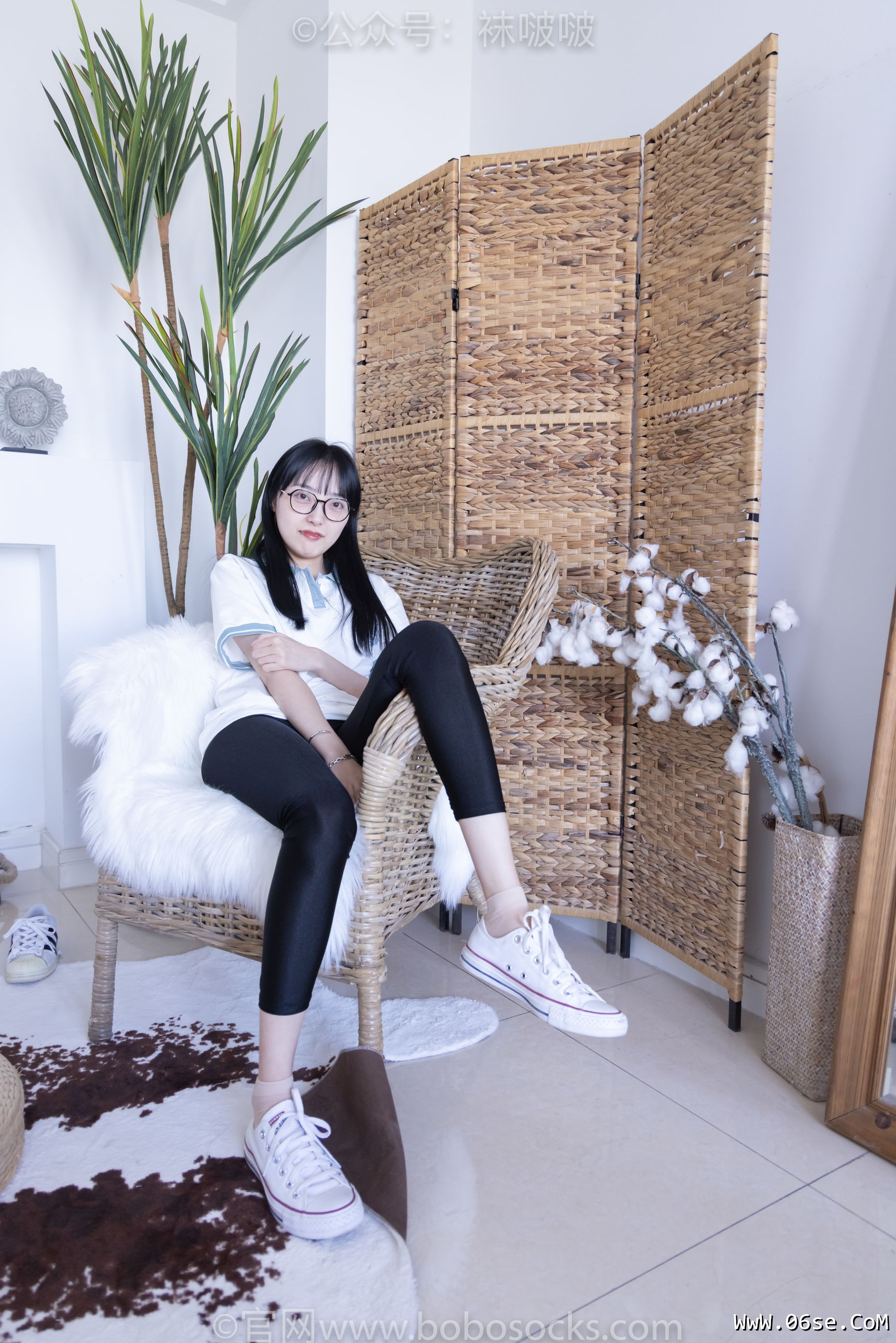 图片[64]-BoBoSocks袜啵啵 No.044 稚予-贝壳头、匡威帆布鞋、短肉丝[154P]-六色网