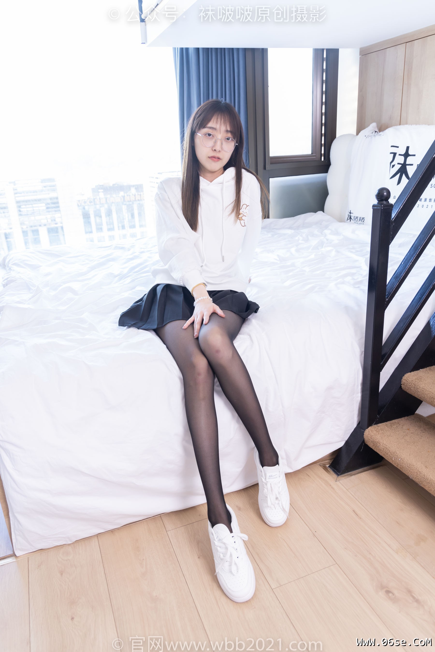 图片[104]-BoBoSocks袜啵啵 No.407 稚予 -板鞋、黑丝[140P]-六色网