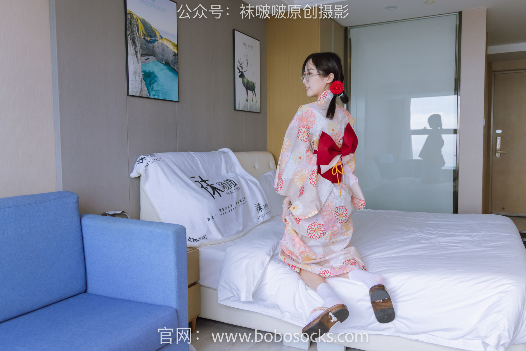 图片[46]-BoBoSocks袜啵啵 No.137 稚予-木屐、分指白棉袜、裸足、和风浴衣[170P]-六色网
