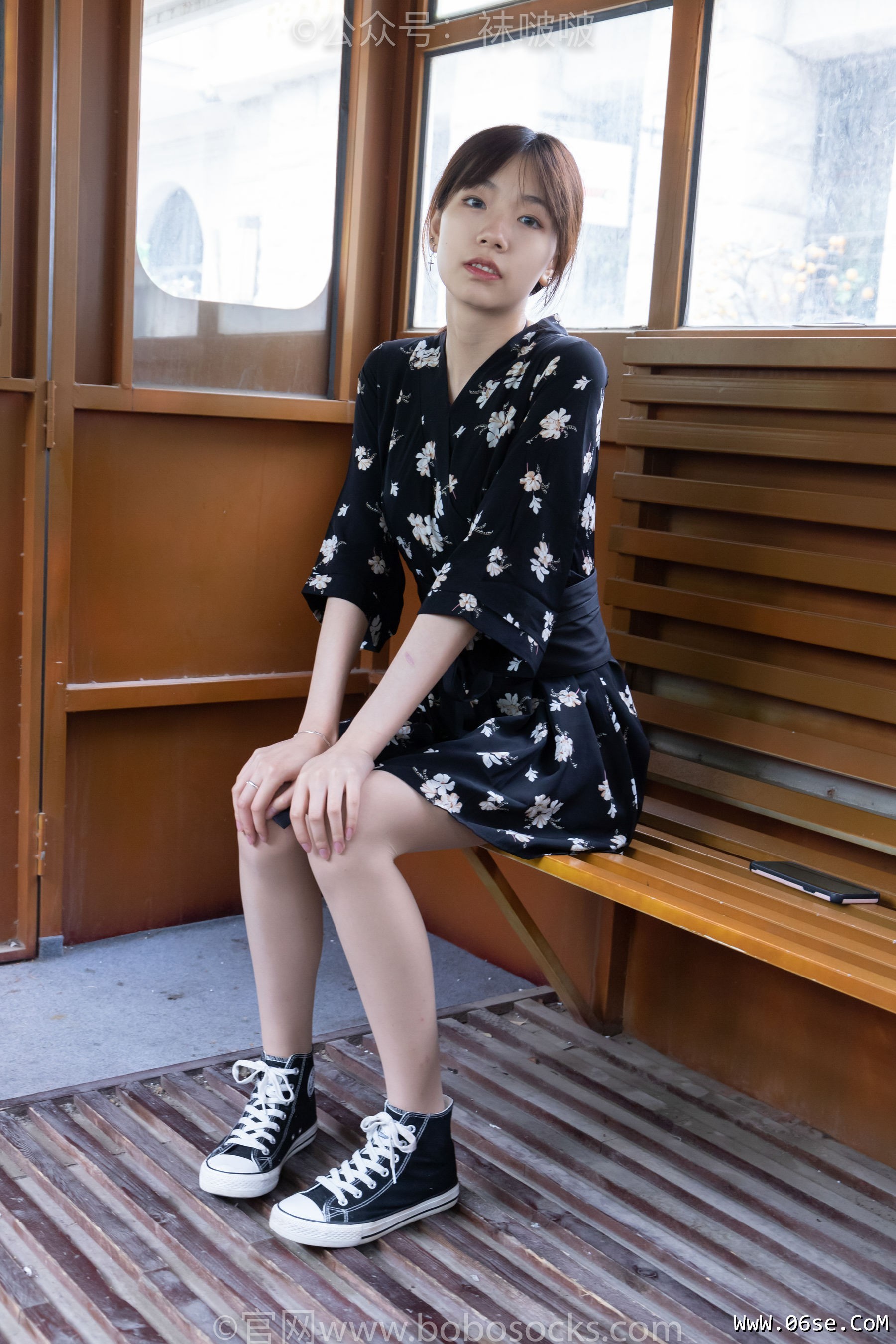 图片[18]-BoBoSocks袜啵啵 No.013 小甜豆-匡威帆布鞋、浅灰色短棉袜、肉丝[132P]-六色网