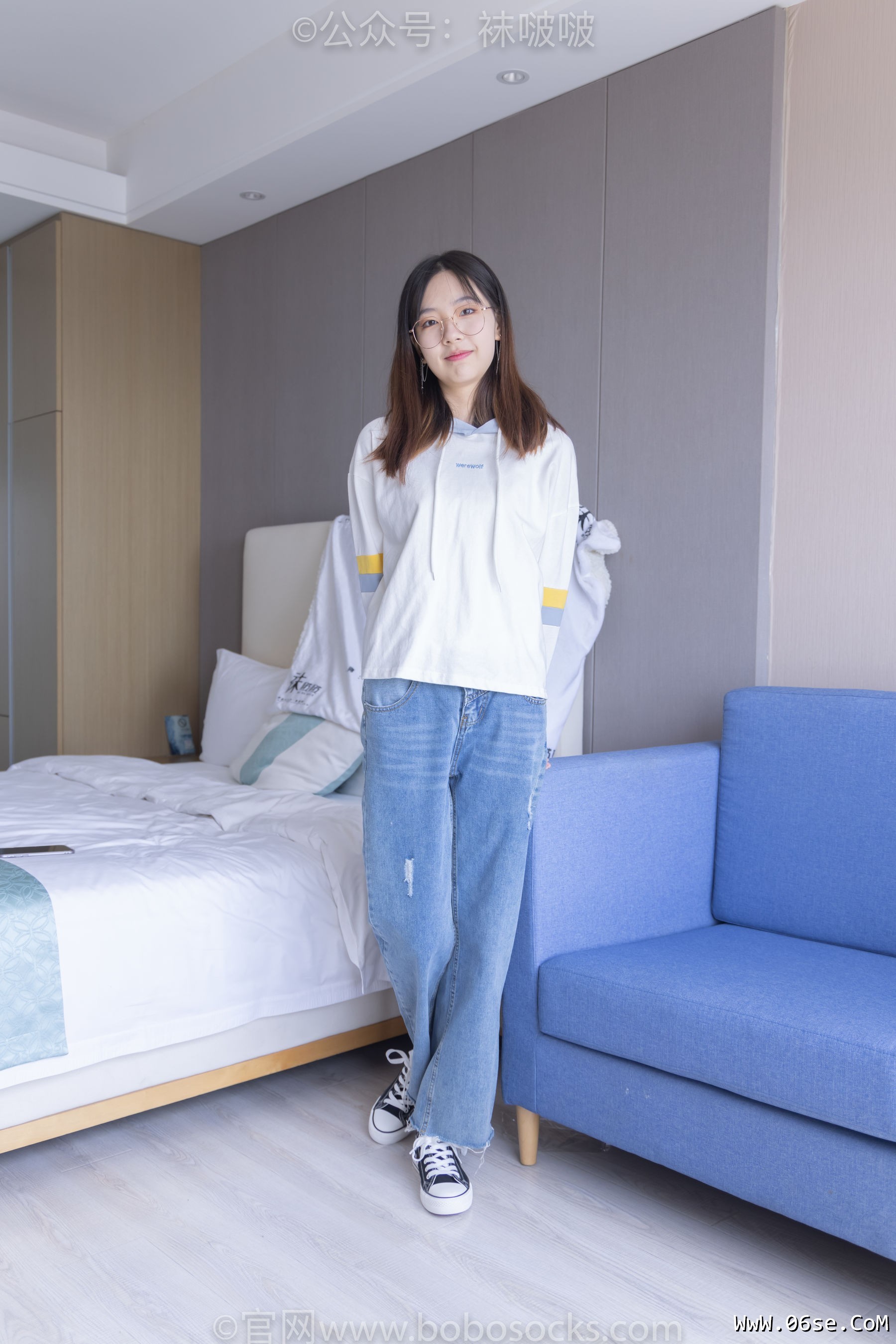 图片[10]-BoBoSocks袜啵啵 No.080 小甜豆-帆布鞋、白棉袜、肉丝[140P]-六色网