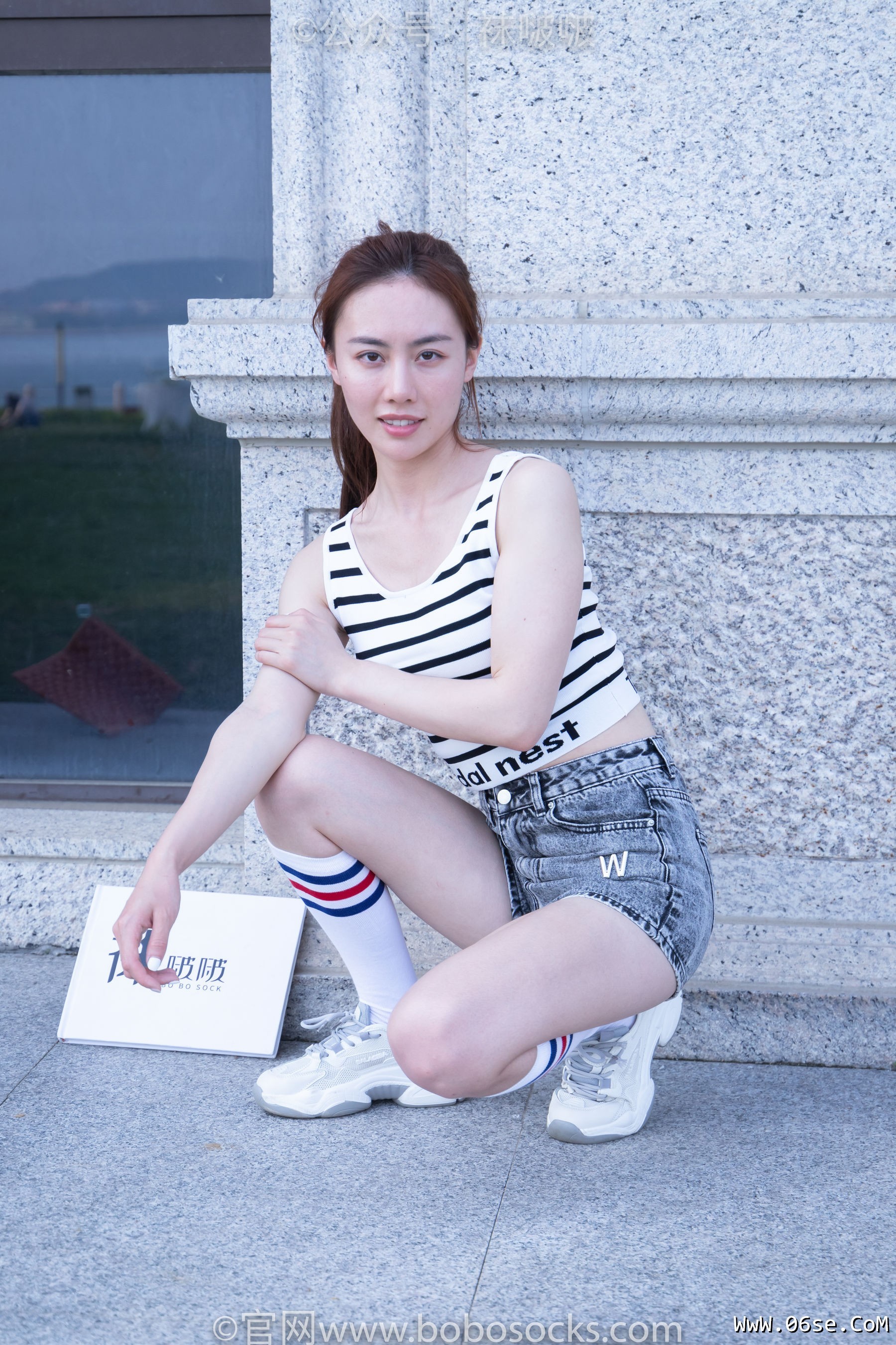 图片[12]-BoBoSocks袜啵啵 No.006 小米-运动鞋、白色小腿袜、裸足[130P]-六色网