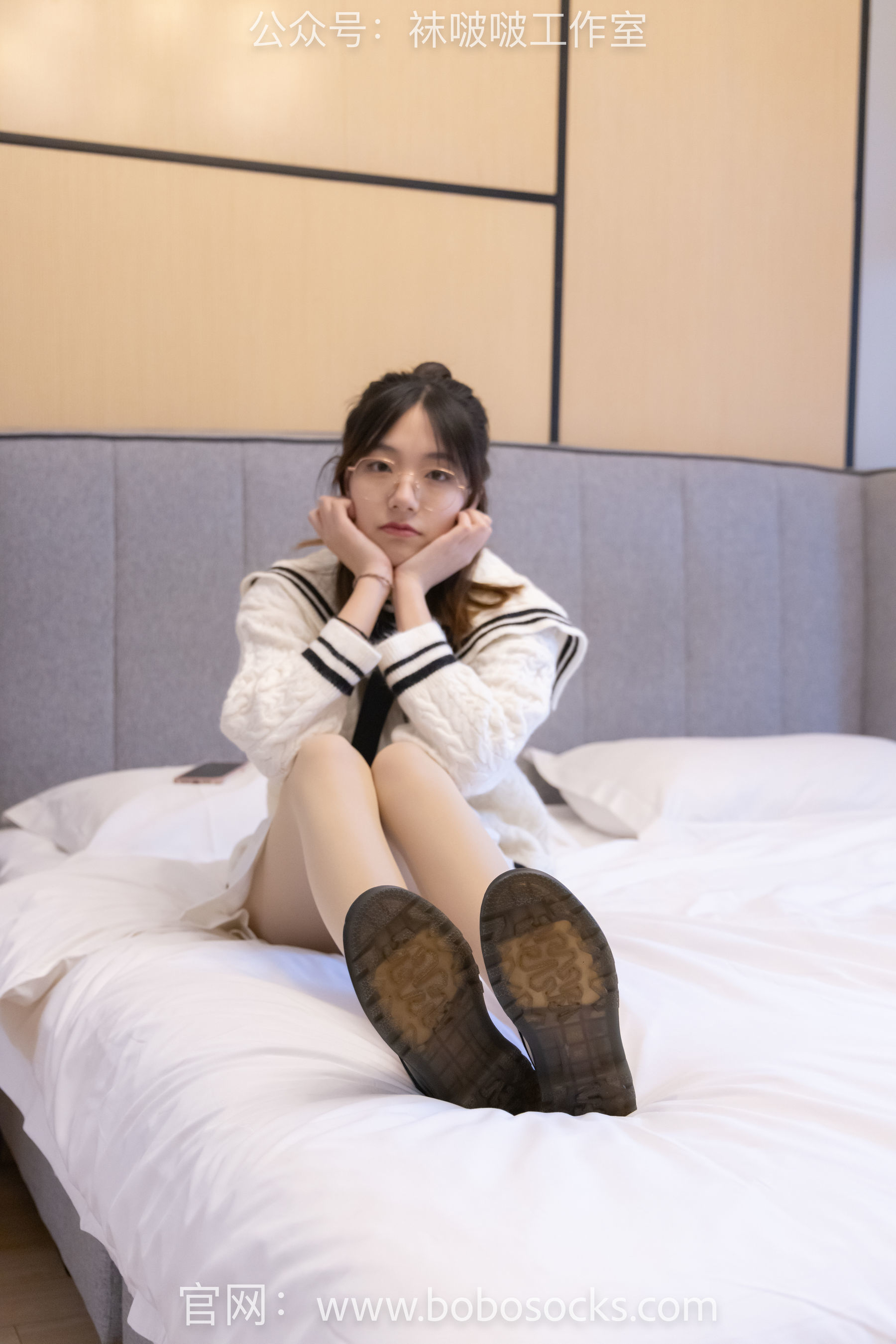图片[24]-BoBoSocks袜啵啵 No.117 小甜豆-黑皮鞋、厚肉丝[135P]-六色网