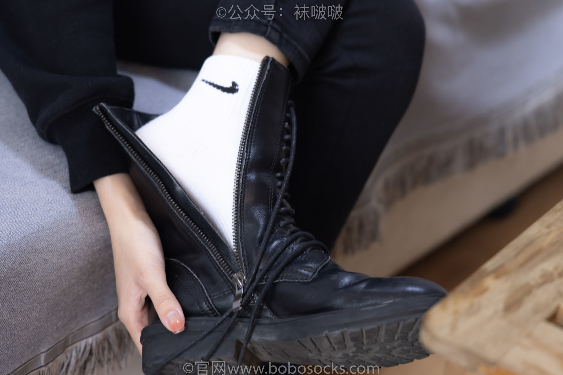 图片[49]-BoBoSocks袜啵啵 No.061 稚予-短靴、白棉袜、裸足[145P]-六色网