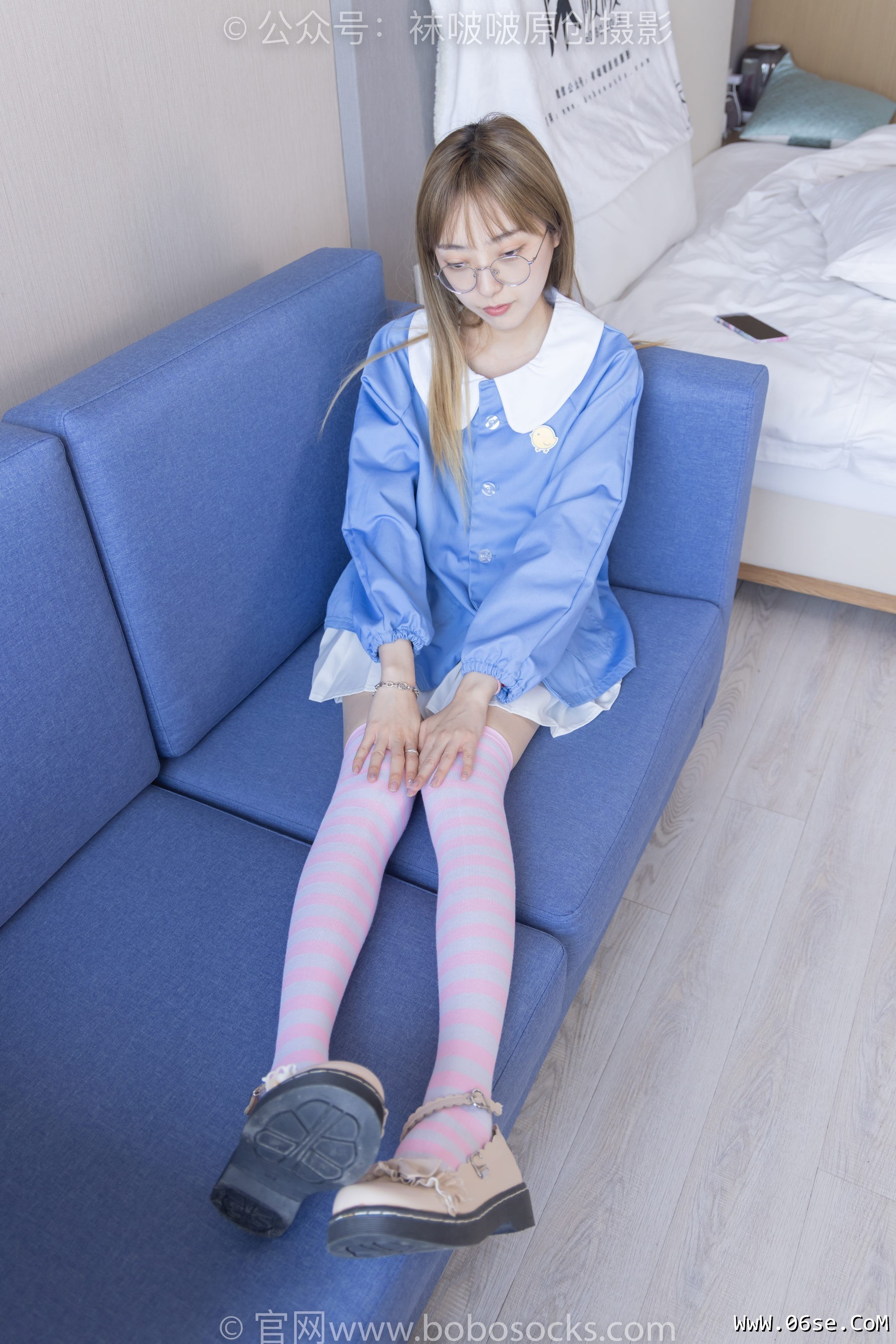 图片[60]-BoBoSocks袜啵啵 No.229 稚予-板鞋、皮鞋、两双大腿袜[155P]-六色网