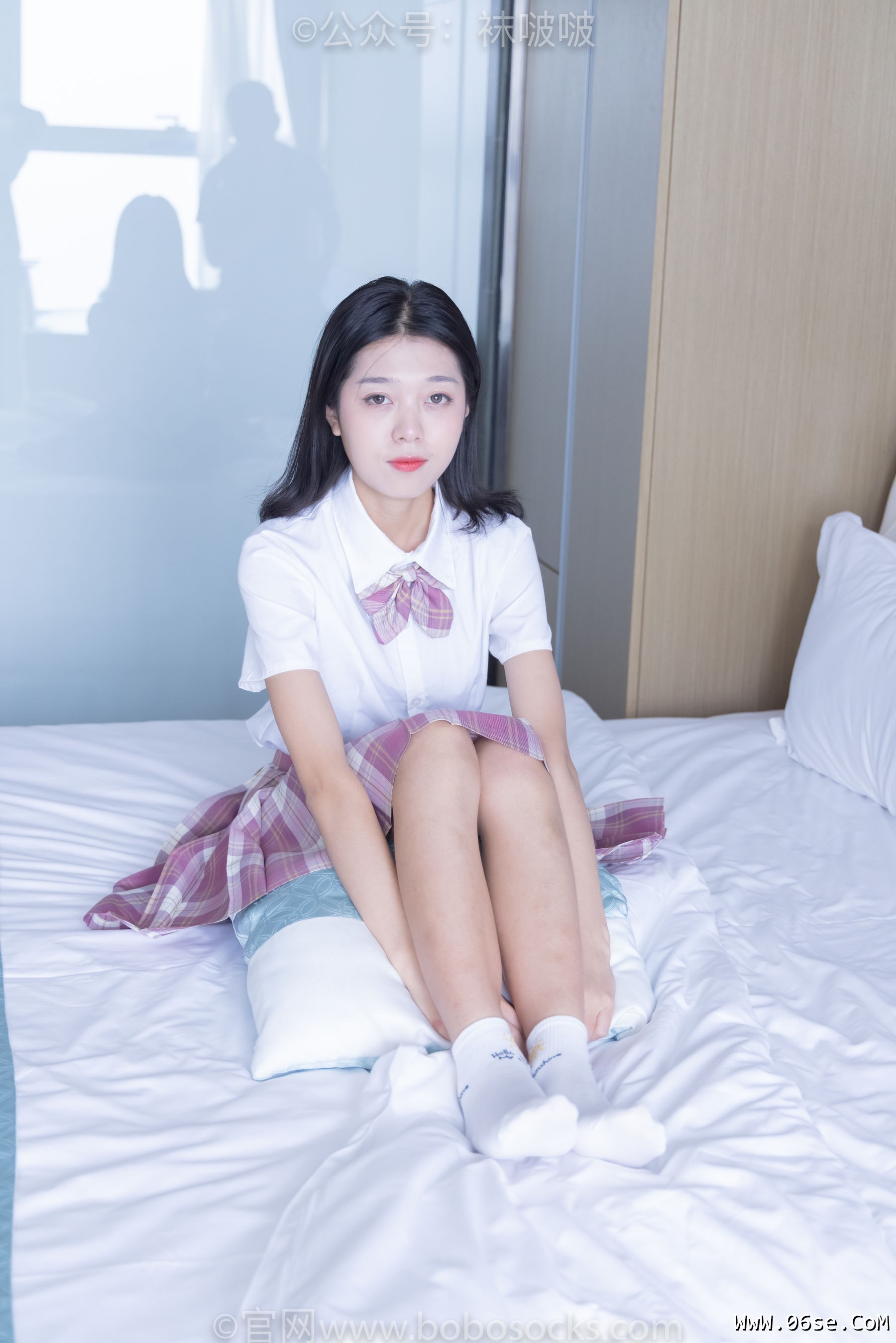 图片[58]-BoBoSocks袜啵啵 No.052 瑶瑶-JK制服、帆布鞋、白棉袜、裸足[133P]-六色网