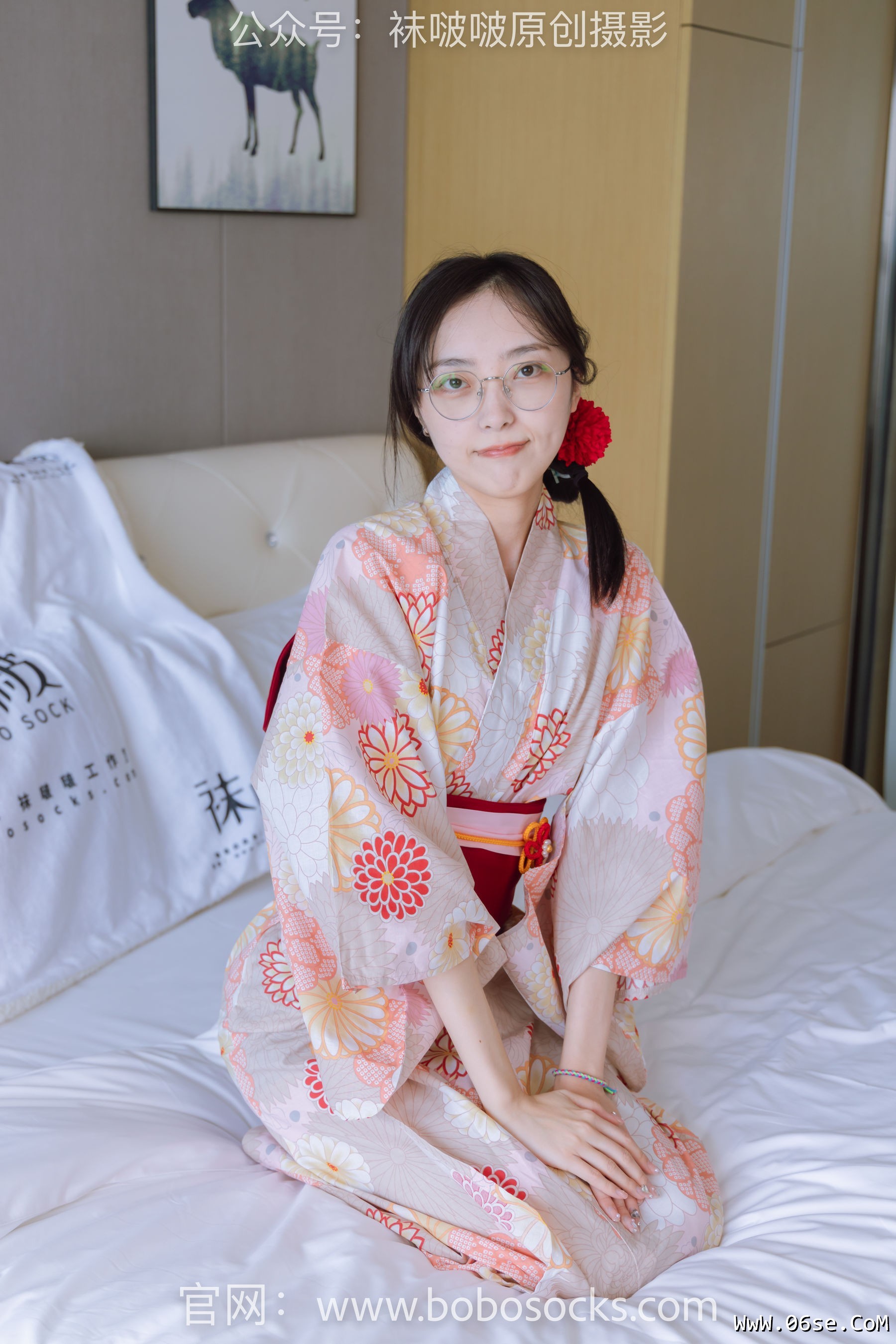 图片[38]-BoBoSocks袜啵啵 No.137 稚予-木屐、分指白棉袜、裸足、和风浴衣[170P]-六色网