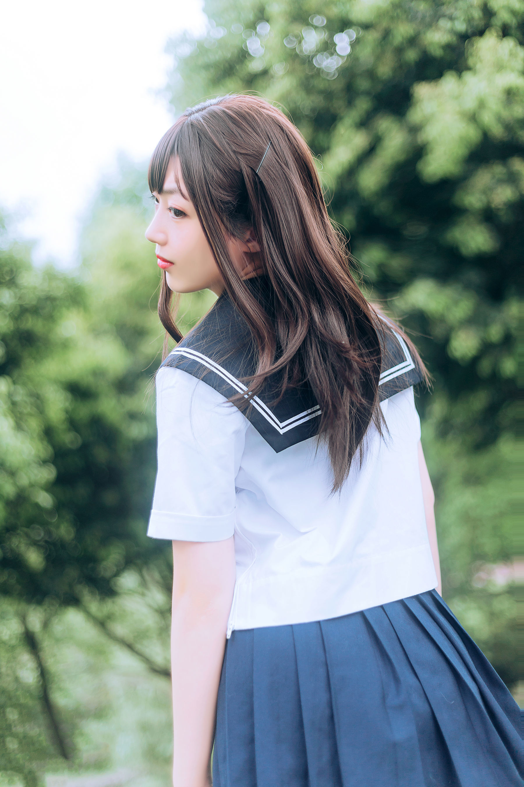 图片[31]-喵糖映画 VOL.446 绿意JK 写真套图 [36P]-六色网