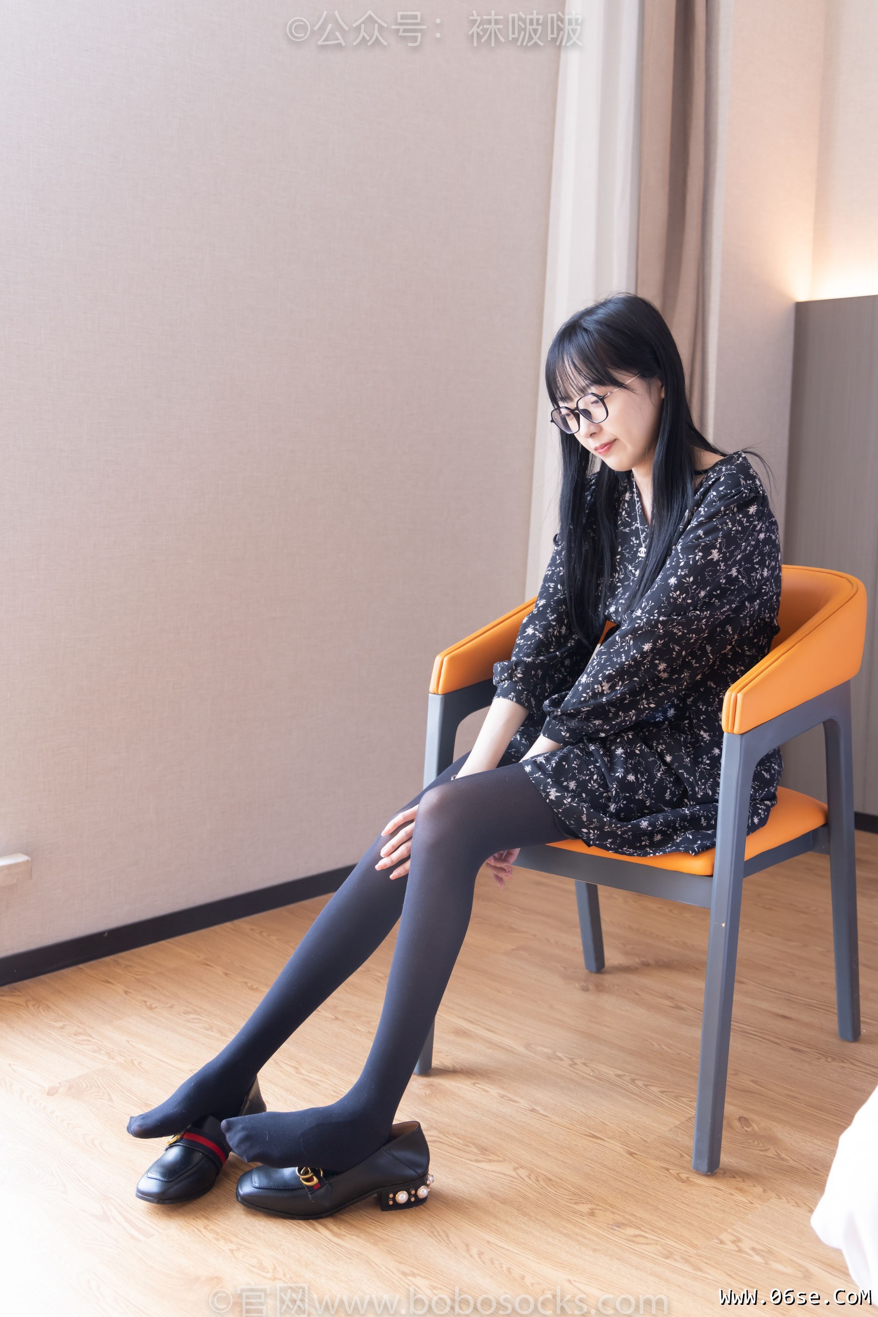 图片[102]-BoBoSocks袜啵啵 No.064 稚予-平底鞋、厚黑丝[137P]-六色网
