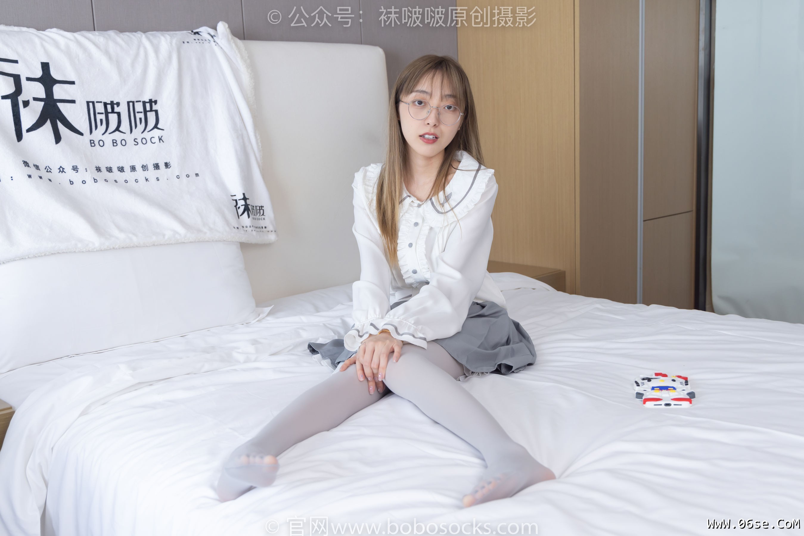 图片[93]-BoBoSocks袜啵啵 No.213 稚予 -黑皮鞋、厚灰丝[140P]-六色网