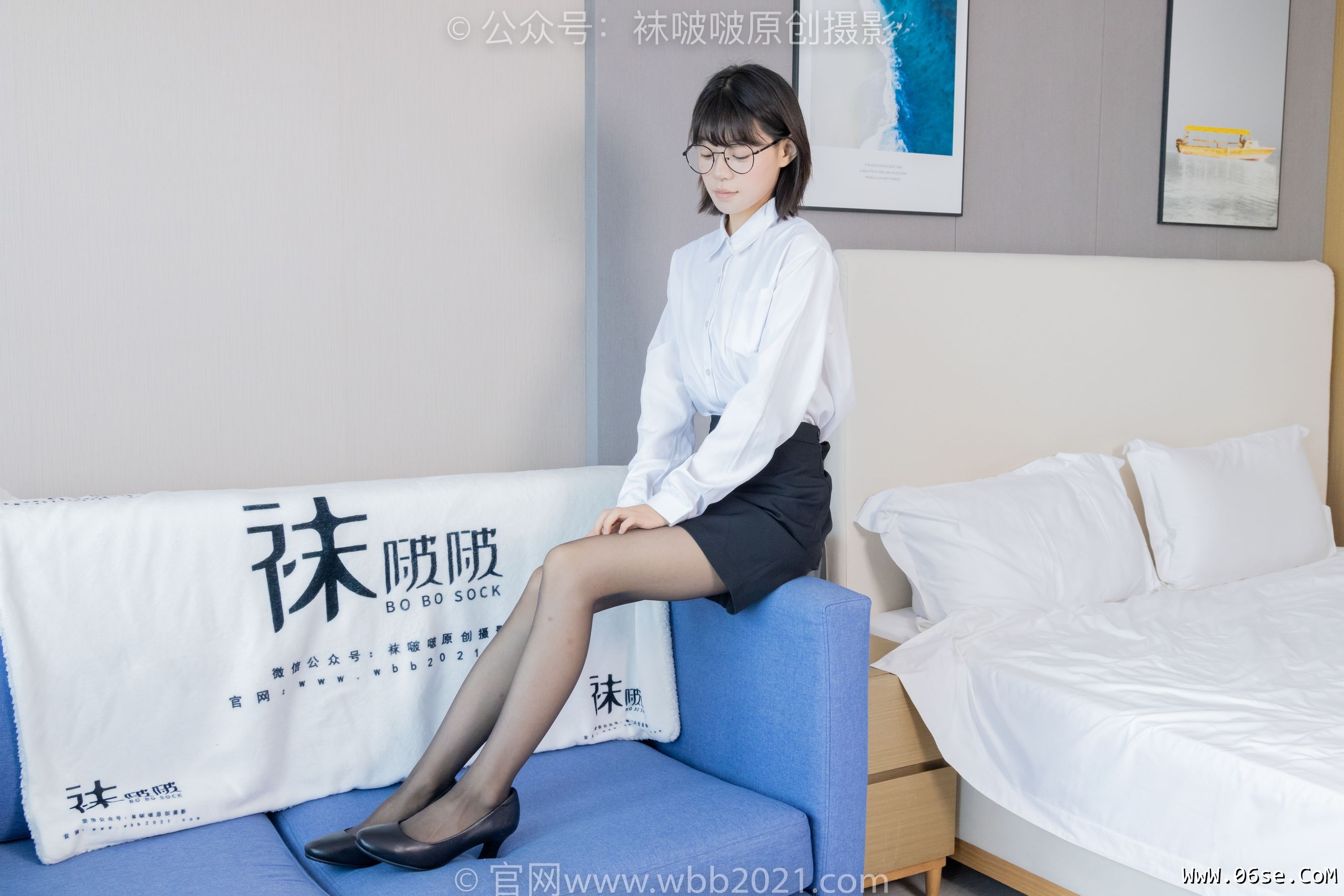 图片[70]-BoBoSocks袜啵啵 No.436 糯米 -OL制服、两双平底鞋、薄黑丝、厚肉丝[150P]-六色网