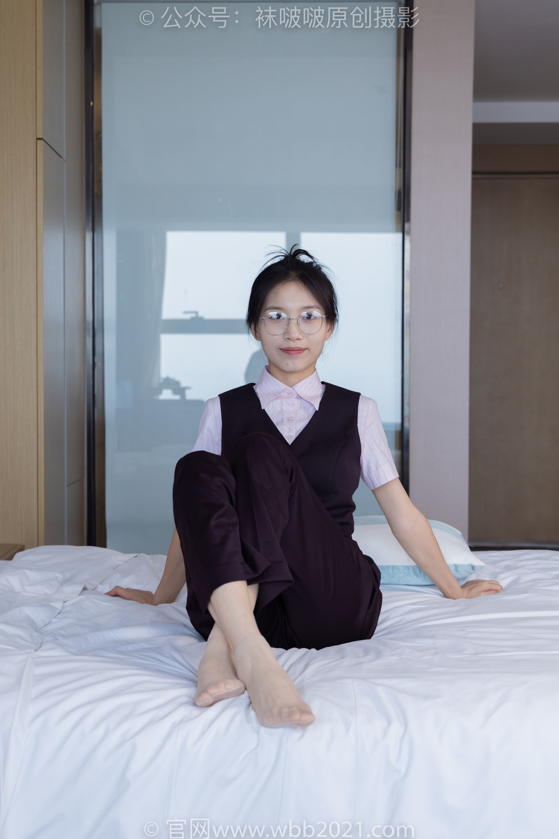 图片[120]-BoBoSocks袜啵啵 No.271 芝士 -平底鞋、短肉丝、银行制服[146P]-六色网