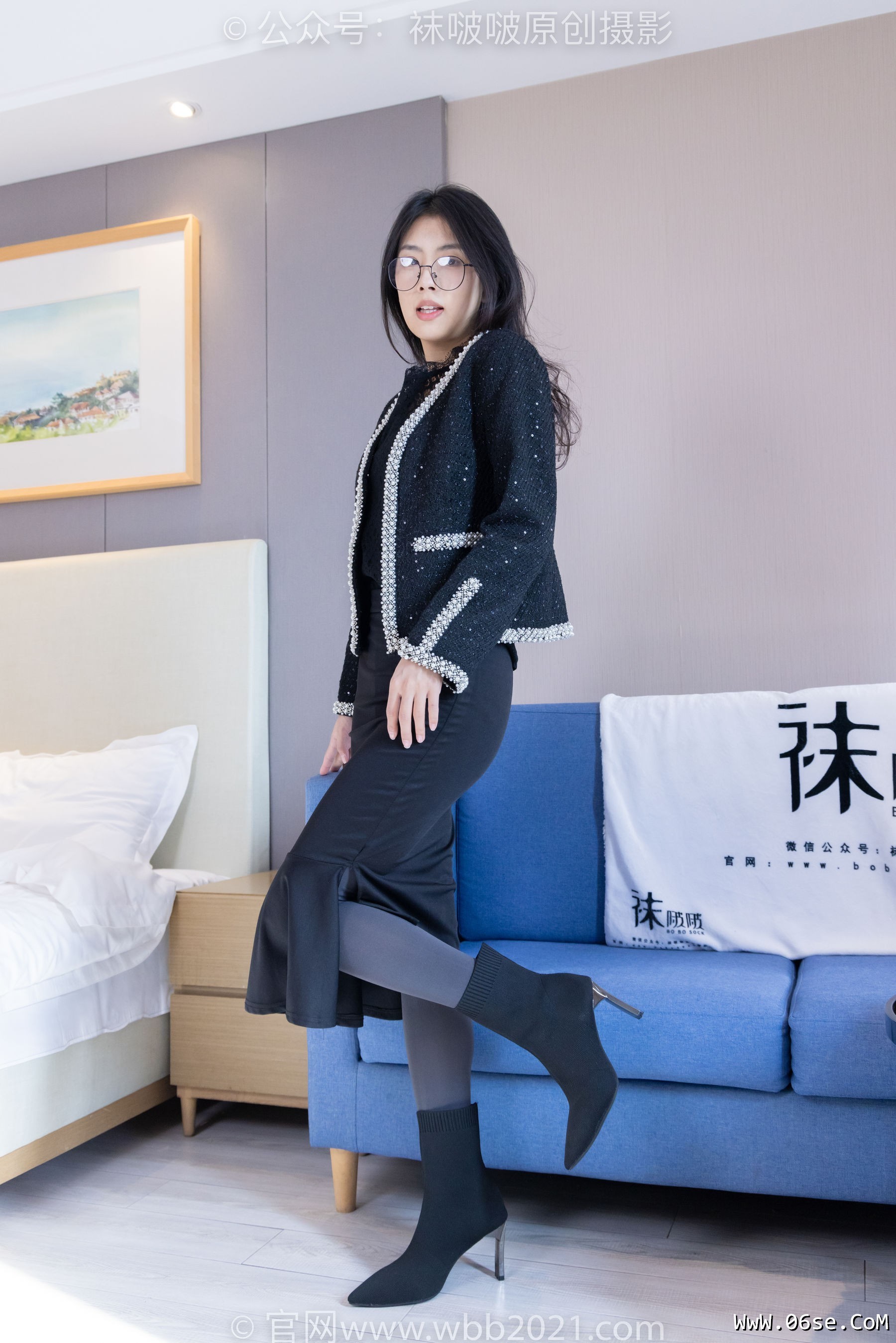 图片[180]-BoBoSocks袜啵啵 No.378 奶油 -短靴、运动鞋、厚黑丝、厚灰丝[190P]-六色网