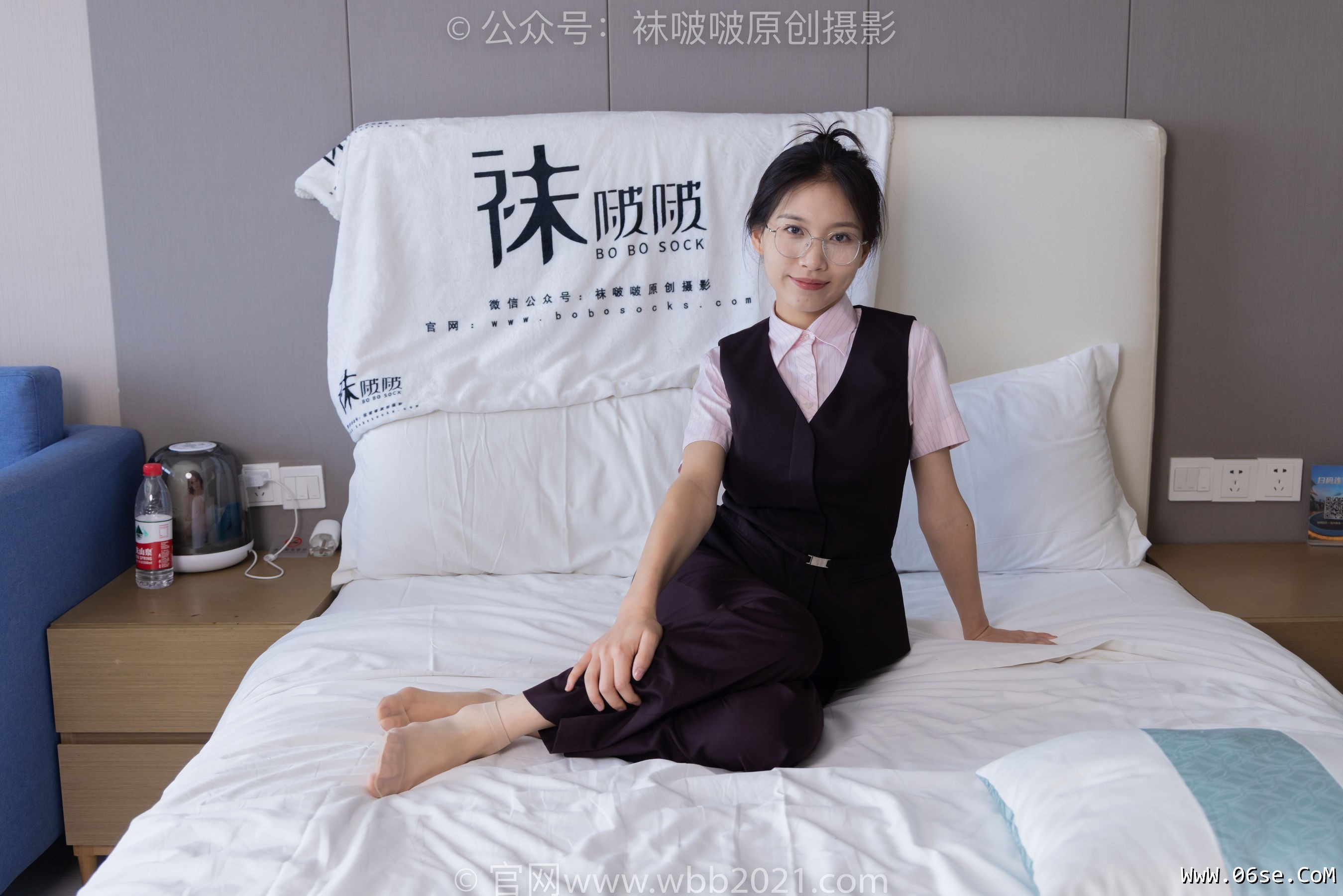 图片[10]-BoBoSocks袜啵啵 No.271 芝士 -平底鞋、短肉丝、银行制服[146P]-六色网