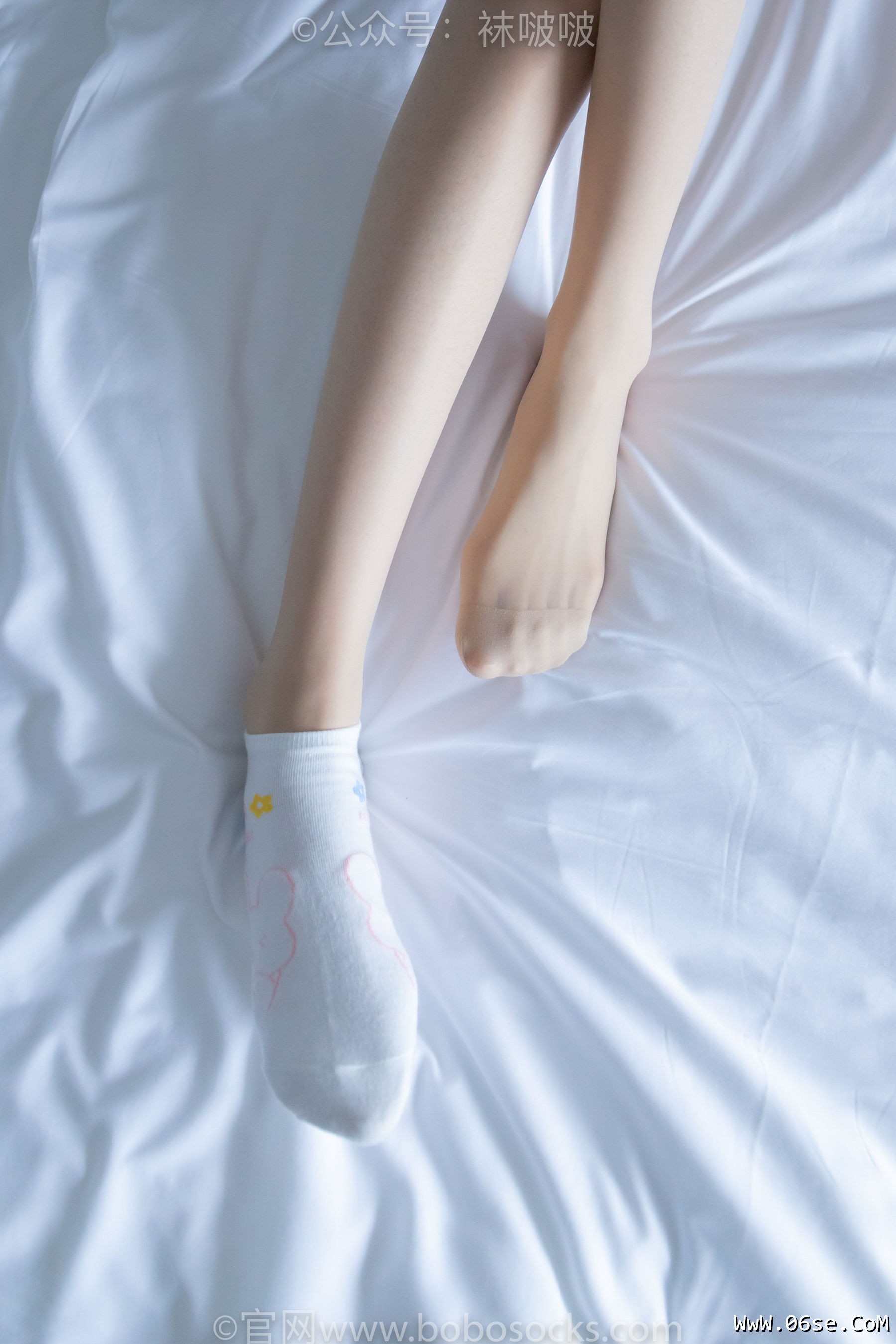 图片[97]-BoBoSocks袜啵啵 No.015 稚予-阿迪板鞋、白色短棉袜、肉丝[148P]-六色网