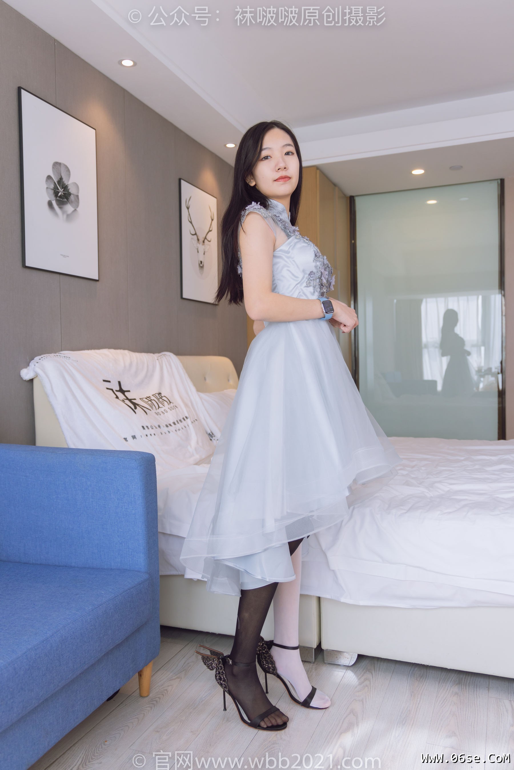 图片[140]-BoBoSocks袜啵啵 No.356 小甜豆 -高跟鞋、黑白丝大腿袜[150P]-六色网