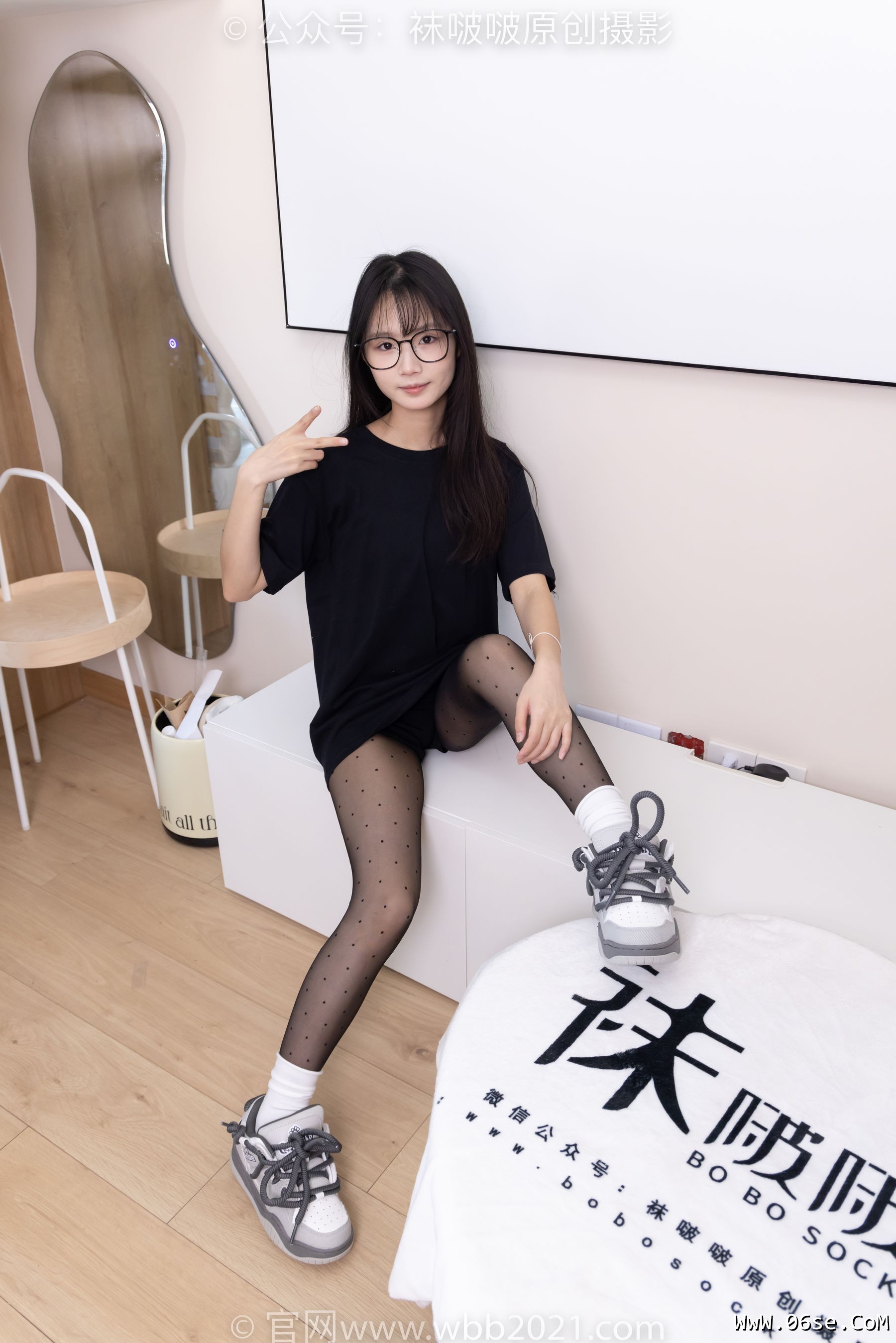 图片[57]-BoBoSocks袜啵啵 No.418 甜甜圈 – 板鞋、白棉袜、波点黑丝[145P]-六色网