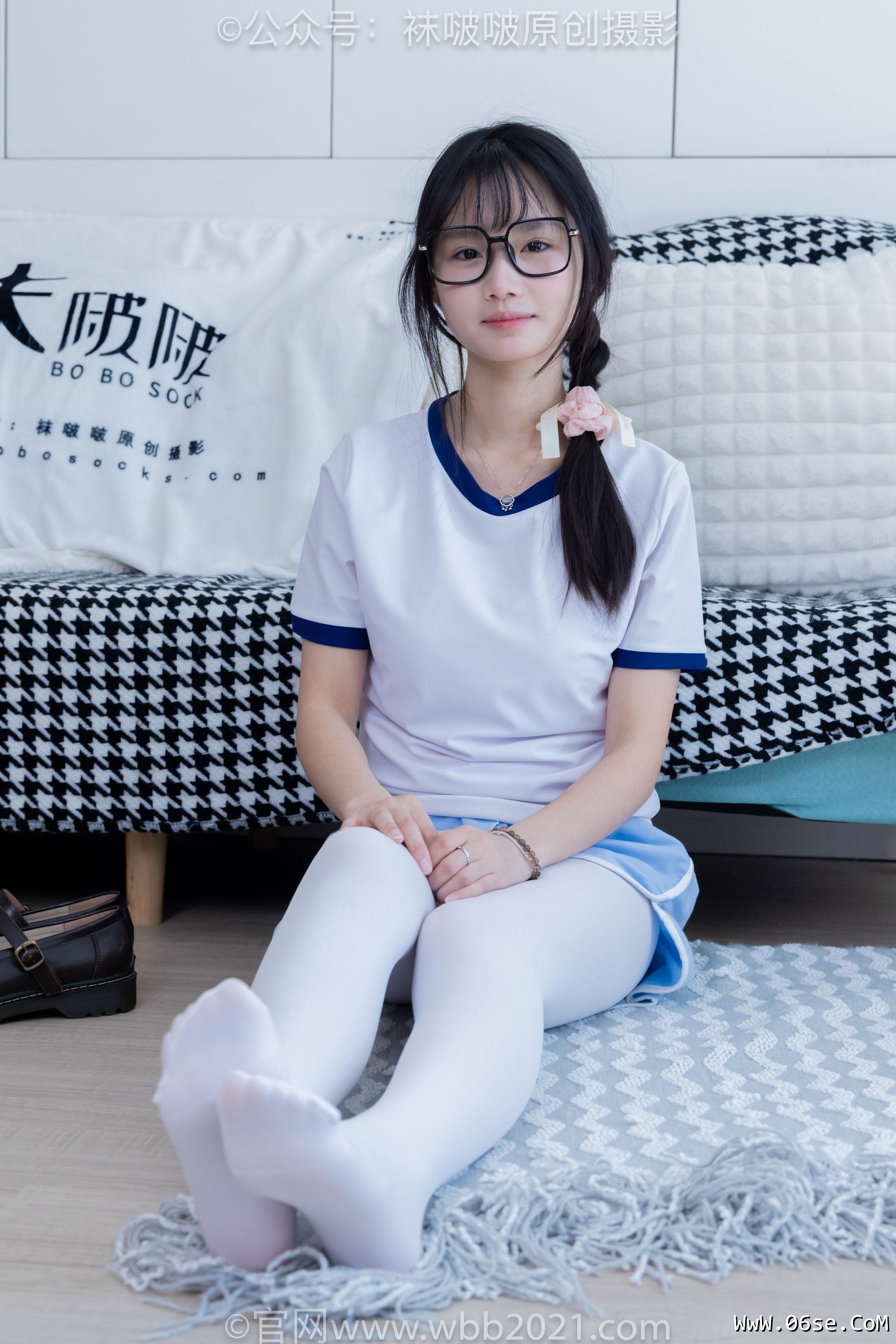 图片[111]-BoBoSocks袜啵啵 No.325 甜甜圈 -皮鞋、厚白丝[145P]-六色网