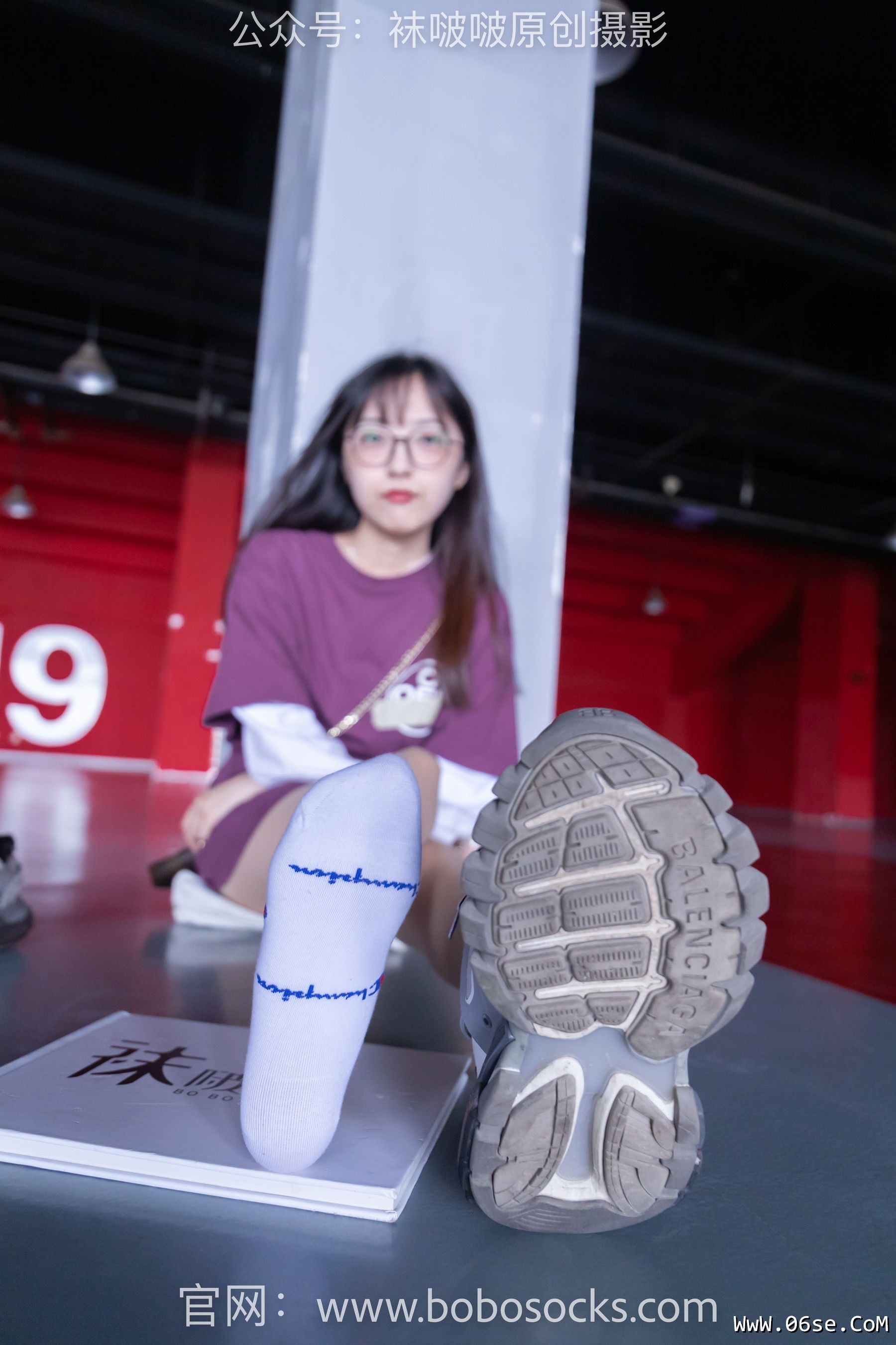 图片[51]-BoBoSocks袜啵啵 积分限定作品010 稚予-巴黎世家运动鞋、白棉袜、肉丝[144P]-六色网