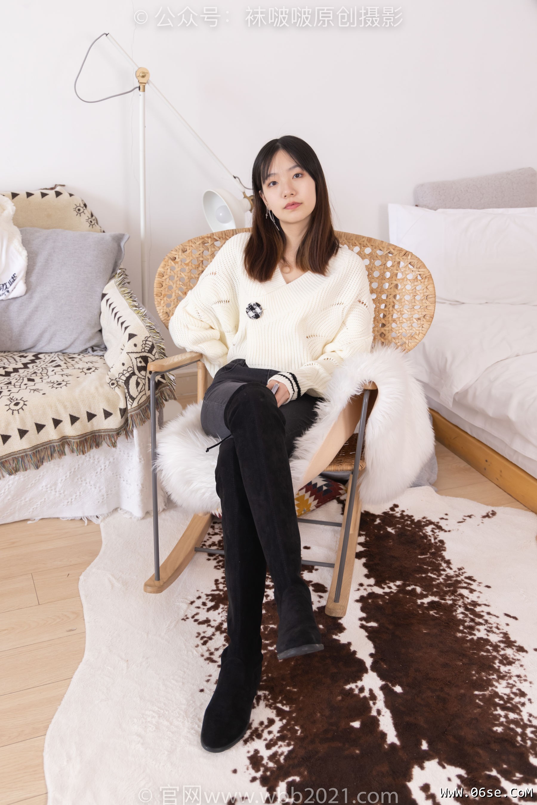 图片[68]-BoBoSocks袜啵啵 No.326 小甜豆 -长靴、油亮灰丝、裤里丝[155P]-六色网