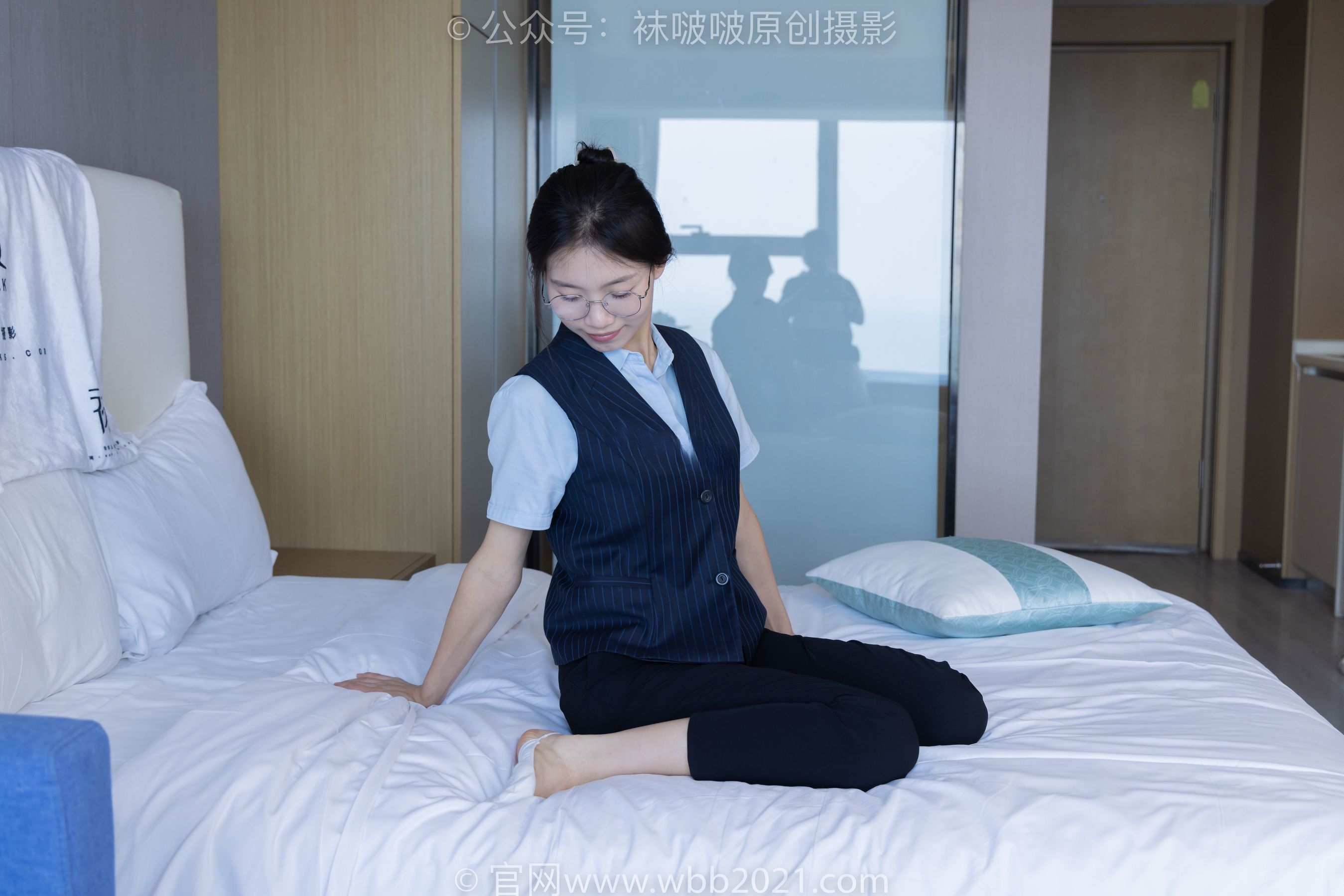图片[130]-BoBoSocks袜啵啵 No.413 芝士 -高跟鞋、白色吊带船袜、银行制服[145P]-六色网