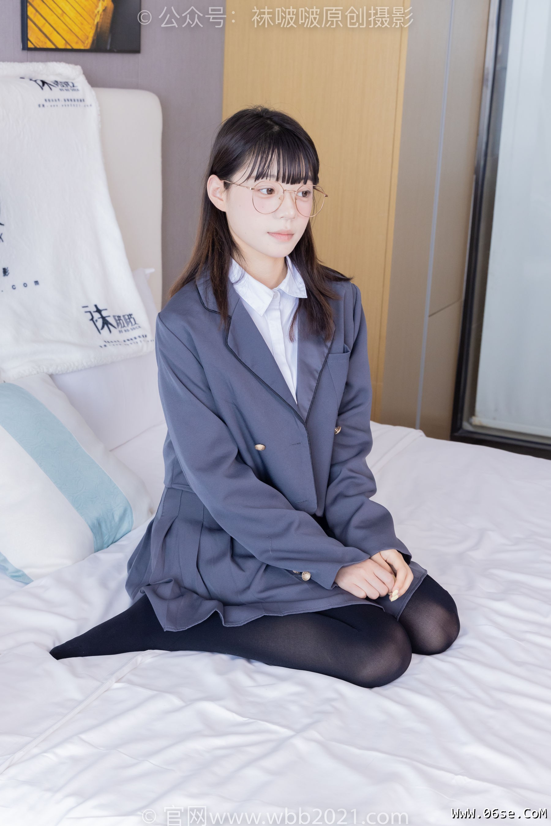 图片[114]-BoBoSocks袜啵啵 No.402 糯米 -皮鞋、厚黑丝、学院jk[140P]-六色网