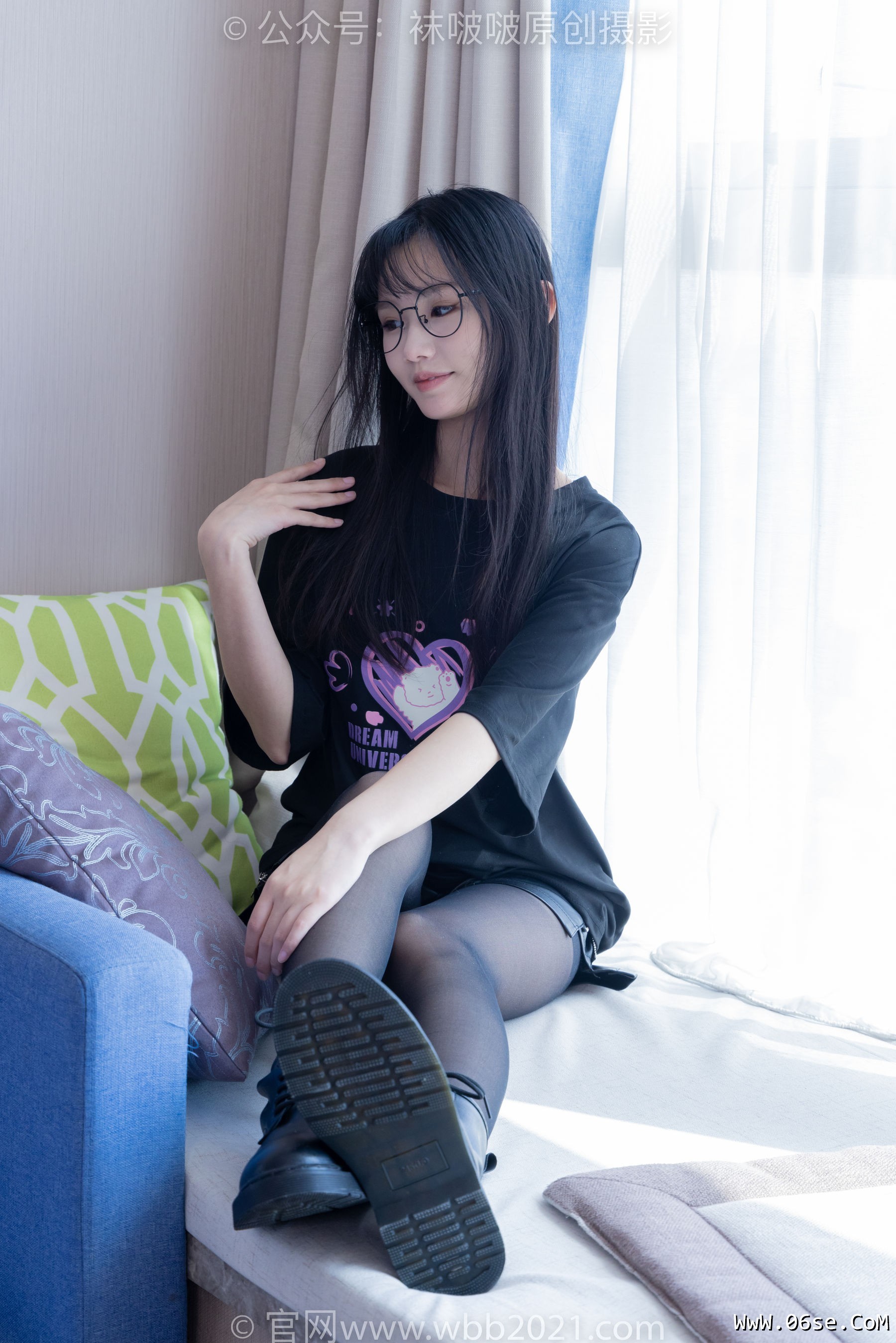 图片[76]-BoBoSocks袜啵啵 No.406 甜甜圈 -马丁靴、黑丝[150P]-六色网