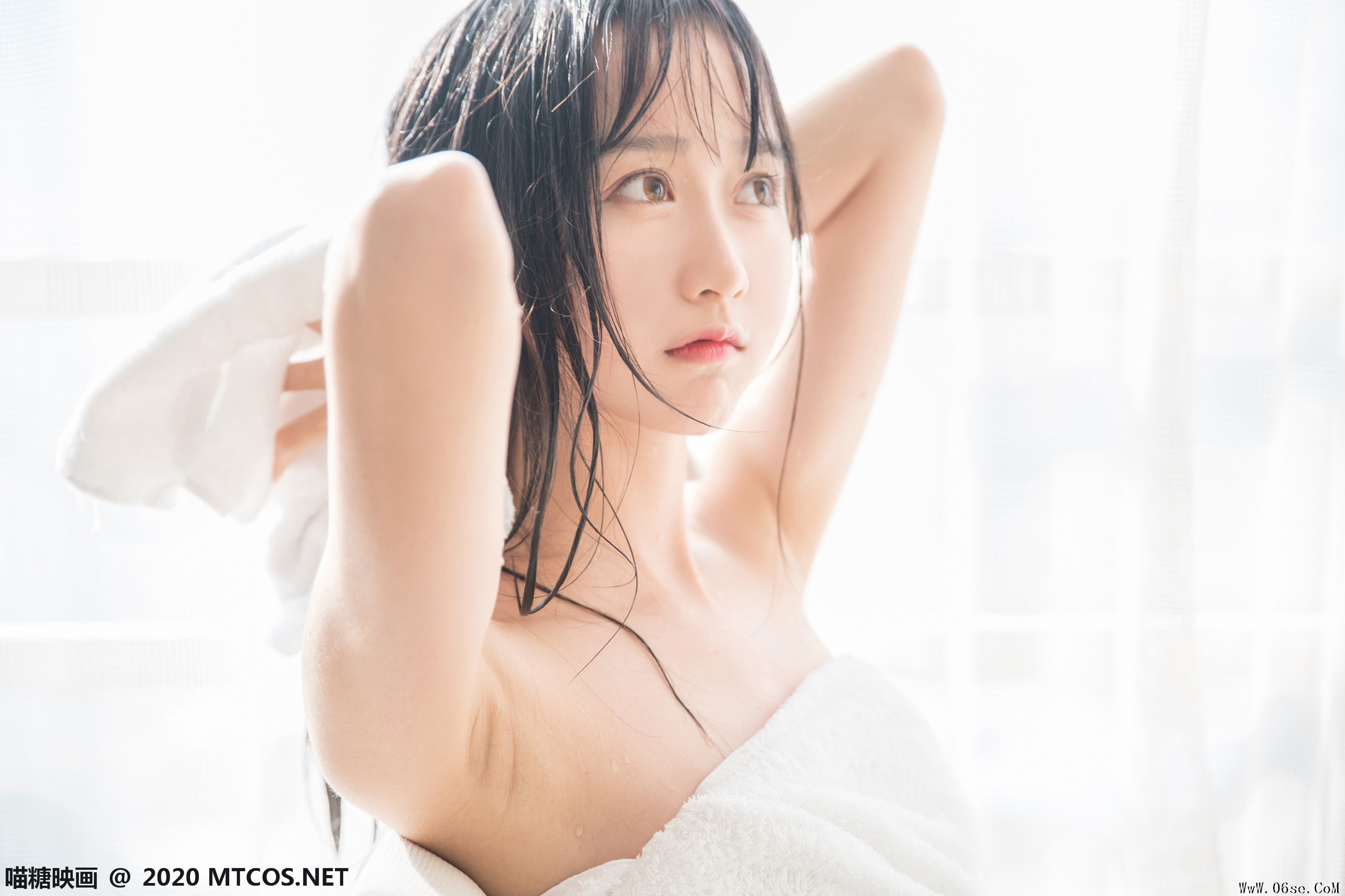 图片[20]-喵糖映画 VOL.174 纯白浴巾[58P／161M]-六色网