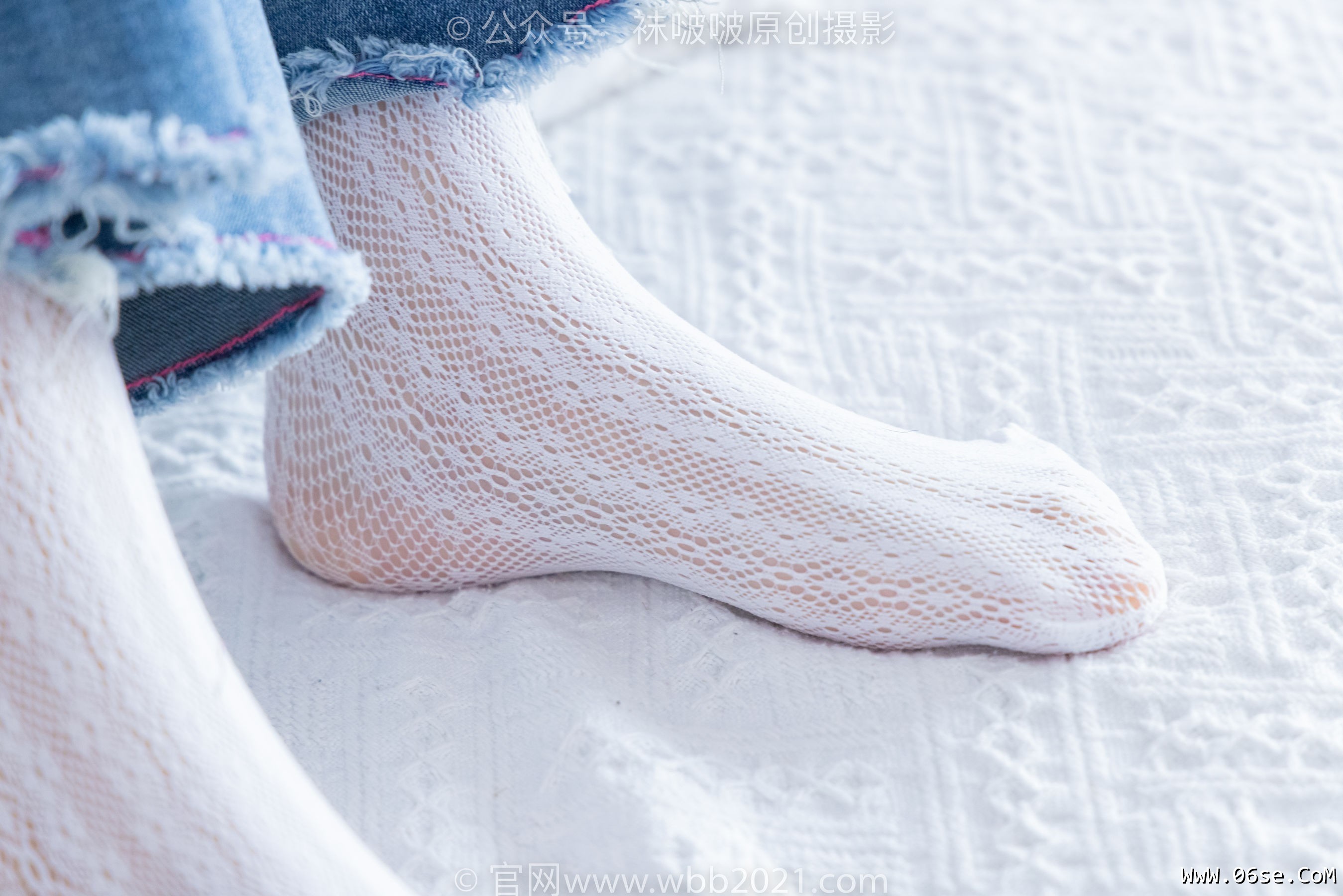 图片[72]-BoBoSocks袜啵啵 No.372 甜甜圈 -板鞋、白色蕾丝袜、可拆卸牛仔裤、裤里丝[140P]-六色网