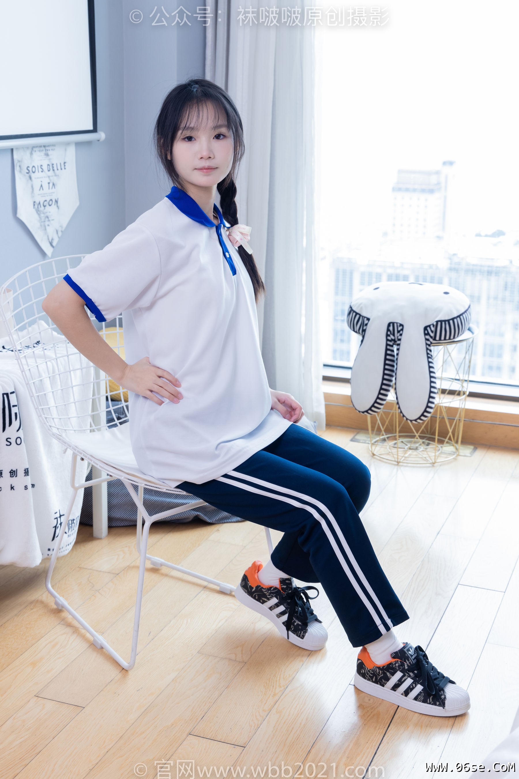 图片[60]-BoBoSocks袜啵啵 No.366 甜甜圈 -三双板鞋、白棉袜、短白丝[150P]-六色网