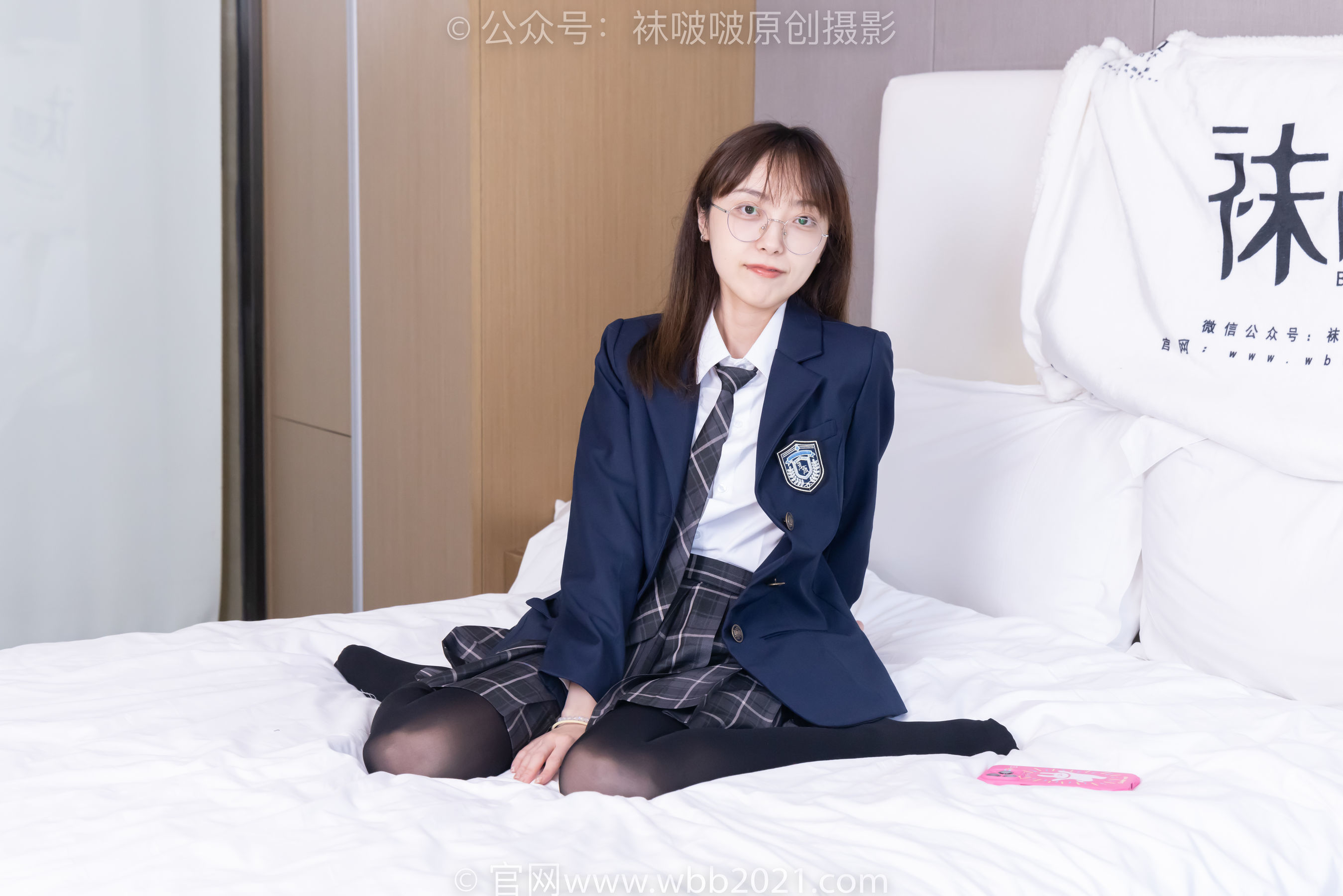 图片[170]-BoBoSocks袜啵啵 No.432 稚予 -皮鞋、厚黑丝、jk制服[184P]-六色网