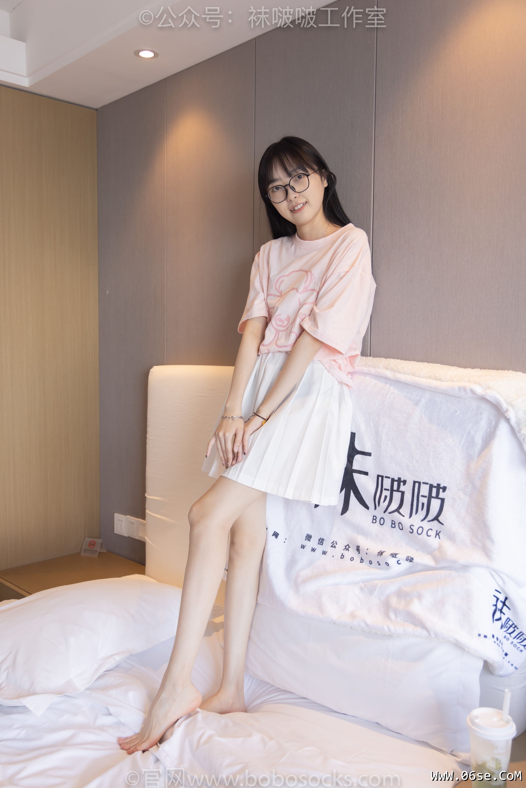 图片[85]-BoBoSocks袜啵啵 No.091 稚予-板鞋、淡粉色船袜、黑色船袜、裸足[148P]-六色网