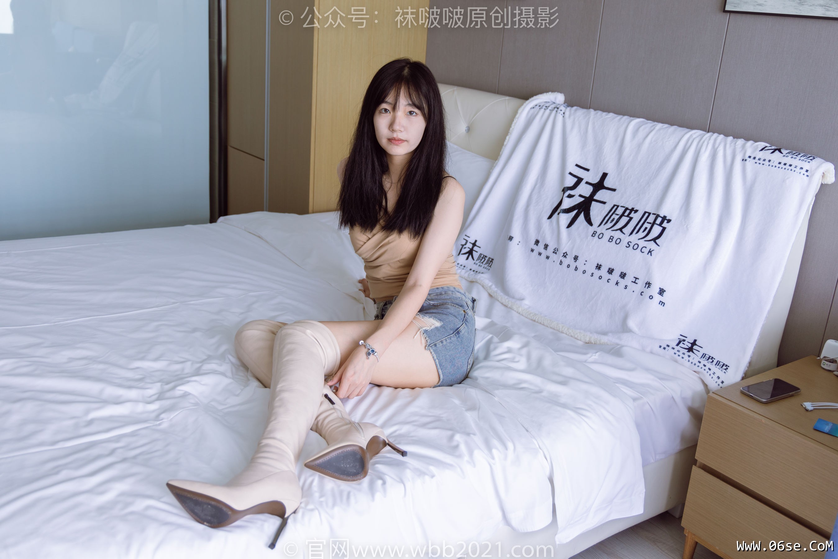 图片[148]-BoBoSocks袜啵啵 No.441 小甜豆 -高跟长靴、白棉袜、裸足[179P]-六色网