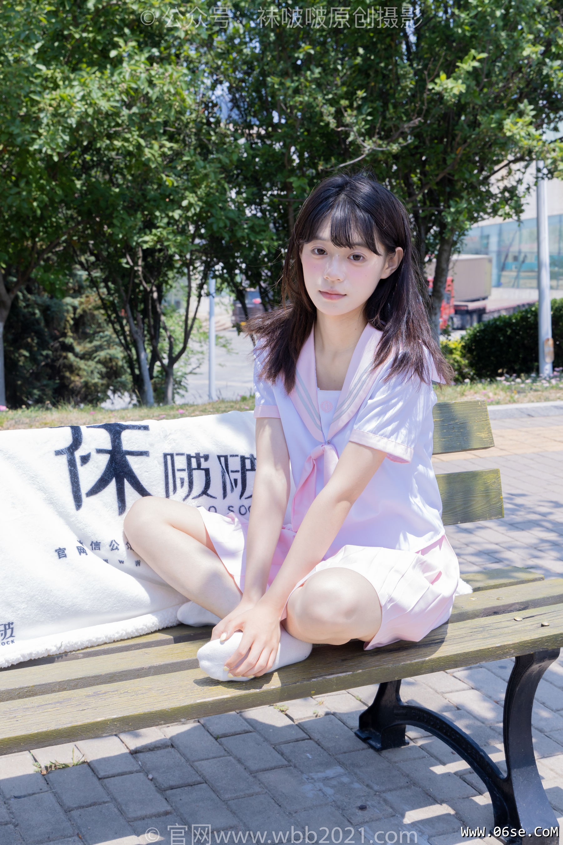图片[28]-BoBoSocks袜啵啵 No.399 糯米 -皮鞋、白棉袜、jk制服[145P]-六色网
