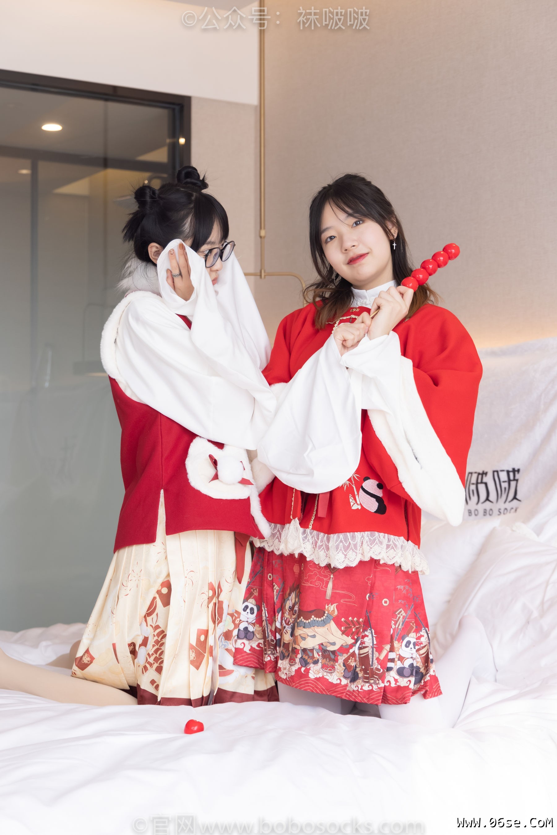 图片[73]-BoBoSocks袜啵啵 No.054 小甜豆与稚予-给大家拜年啦[139P]-六色网