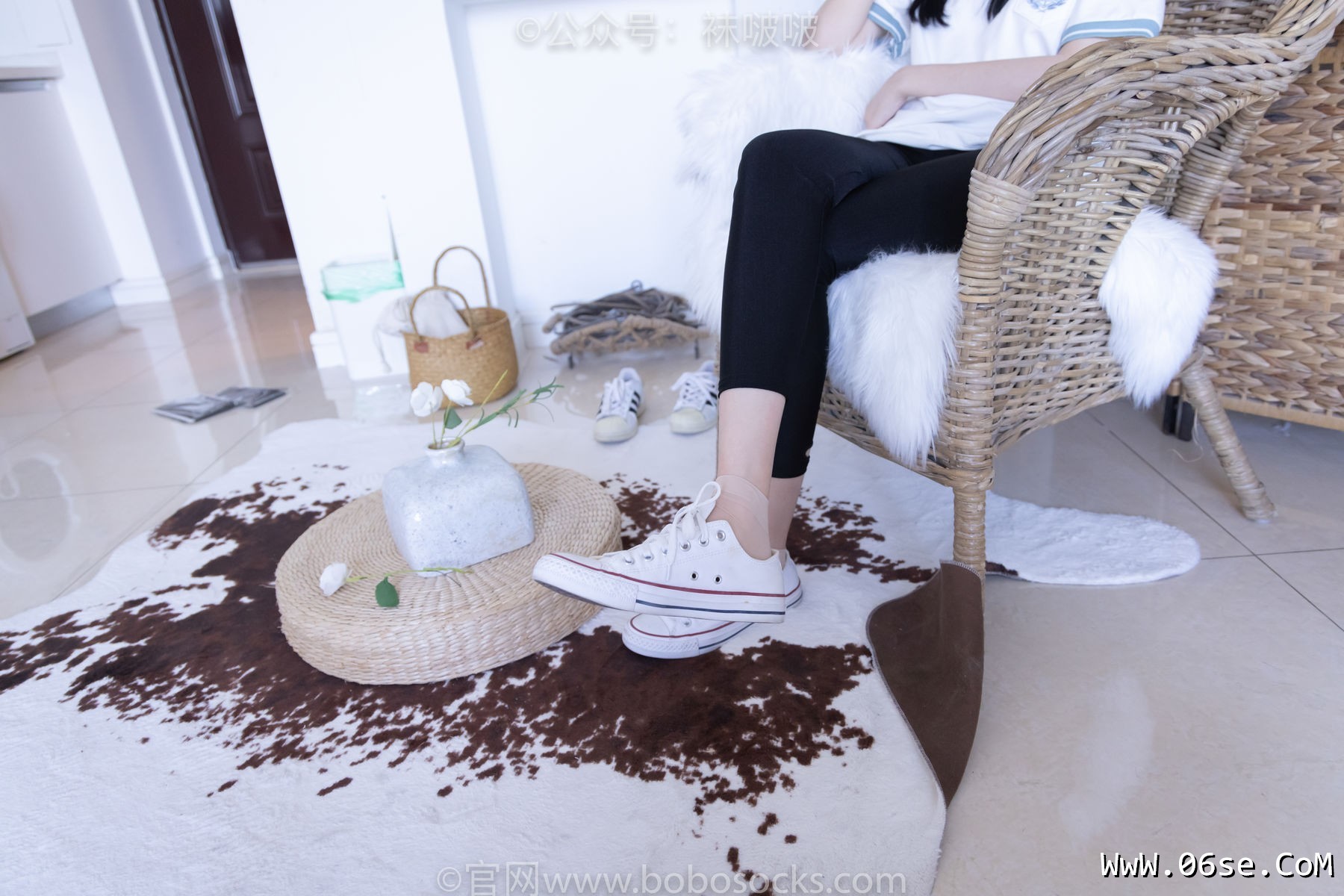 图片[67]-BoBoSocks袜啵啵 No.044 稚予-贝壳头、匡威帆布鞋、短肉丝[154P]-六色网