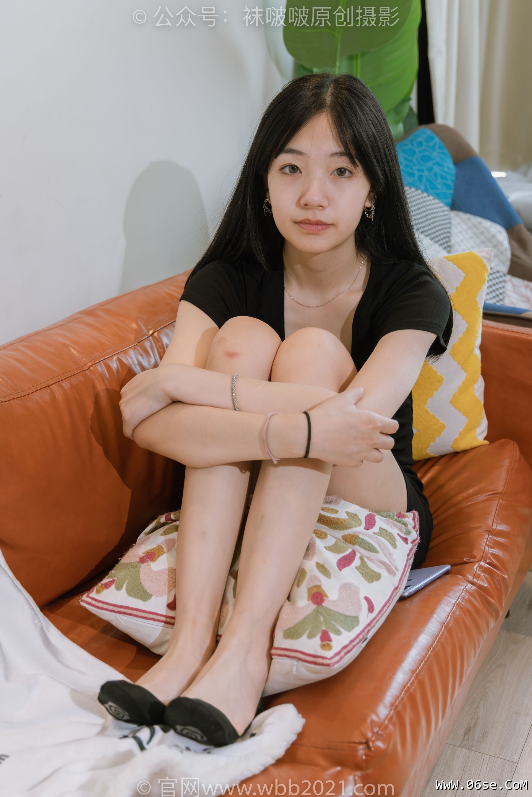 图片[68]-BoBoSocks袜啵啵 No.363 小甜豆 -两双平底鞋、黑色船袜、裸足[140P]-六色网
