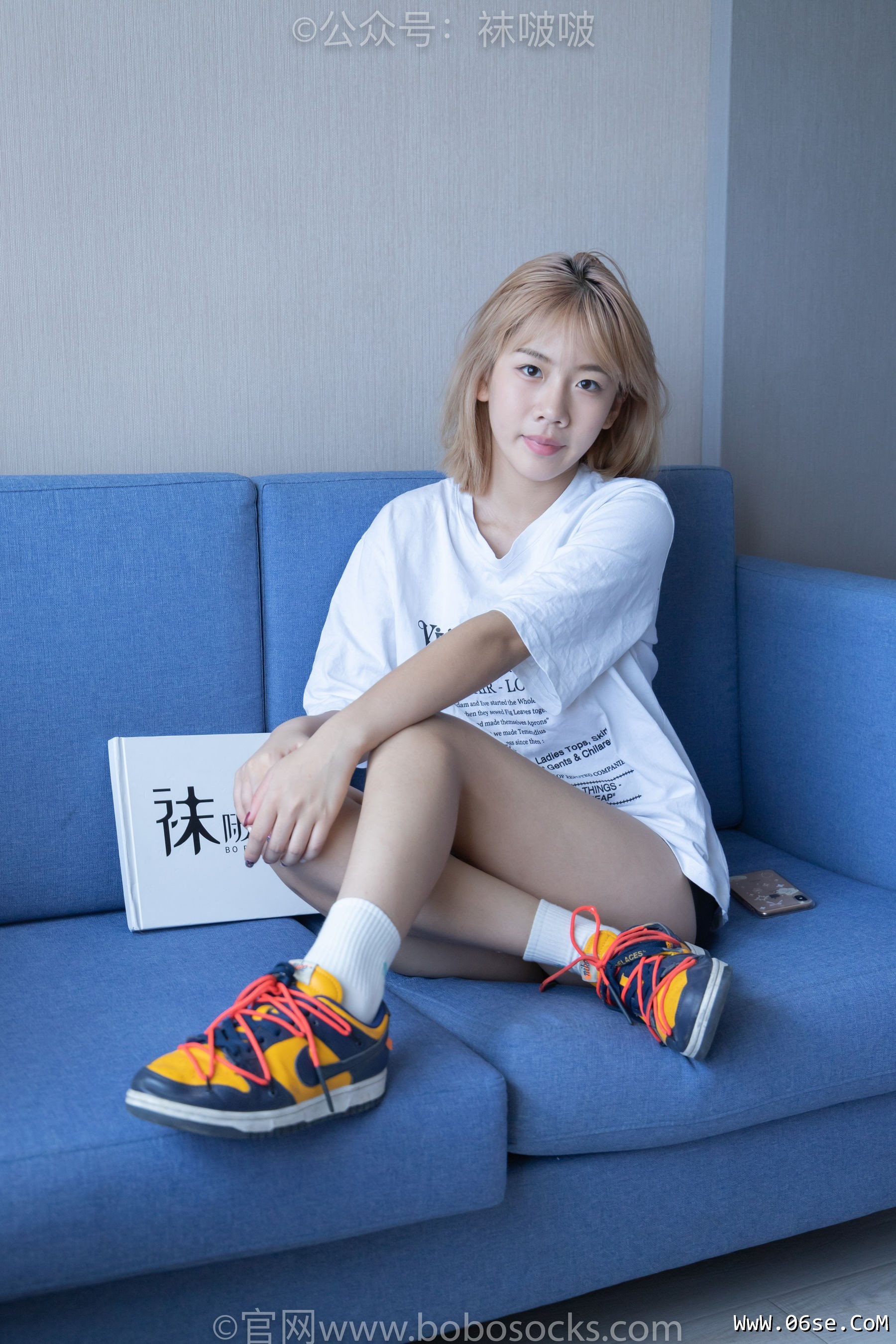 图片[20]-BoBoSocks袜啵啵 No.009 果冻-耐克板鞋、白棉袜、裸足[130P]-六色网