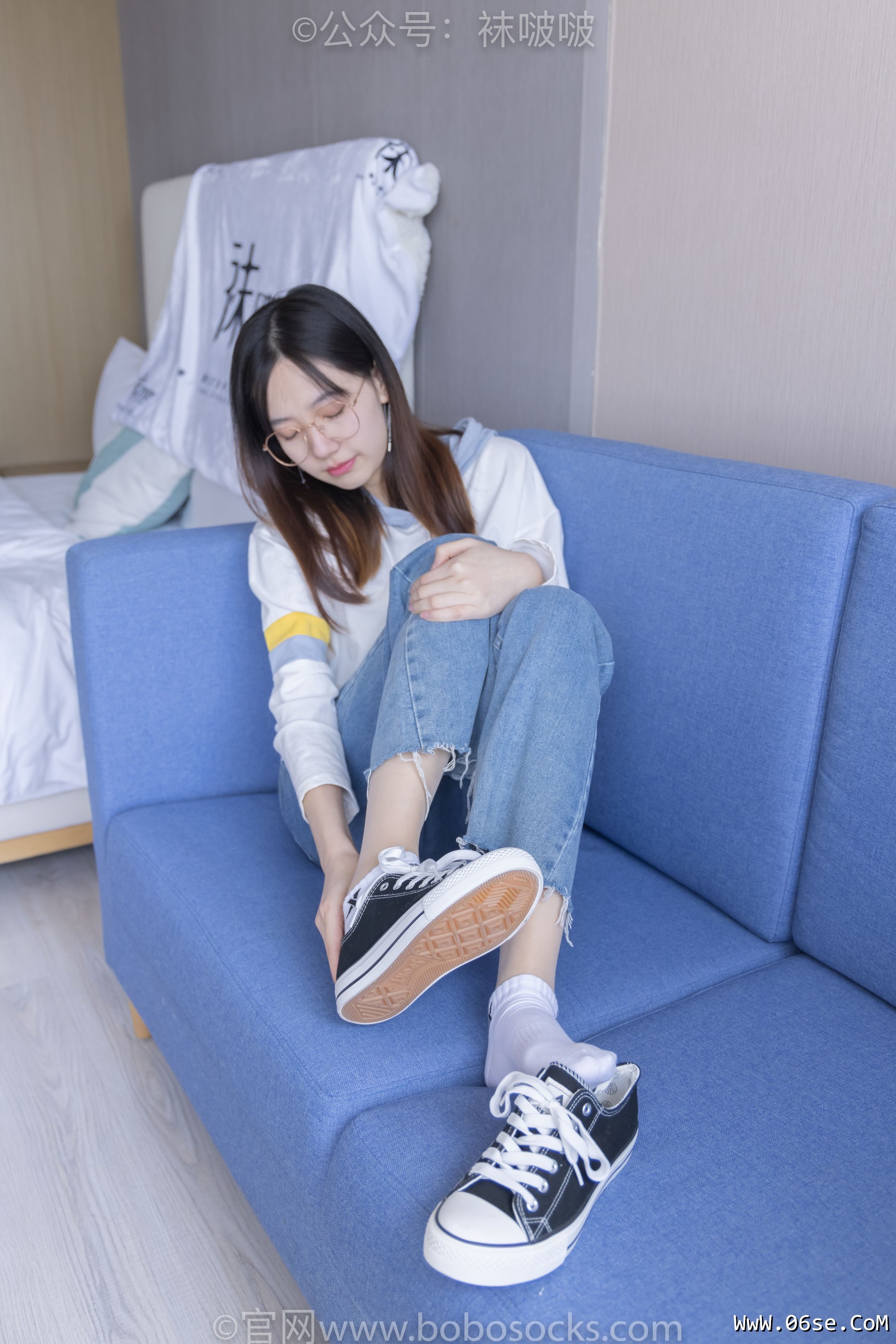 图片[38]-BoBoSocks袜啵啵 No.080 小甜豆-帆布鞋、白棉袜、肉丝[140P]-六色网
