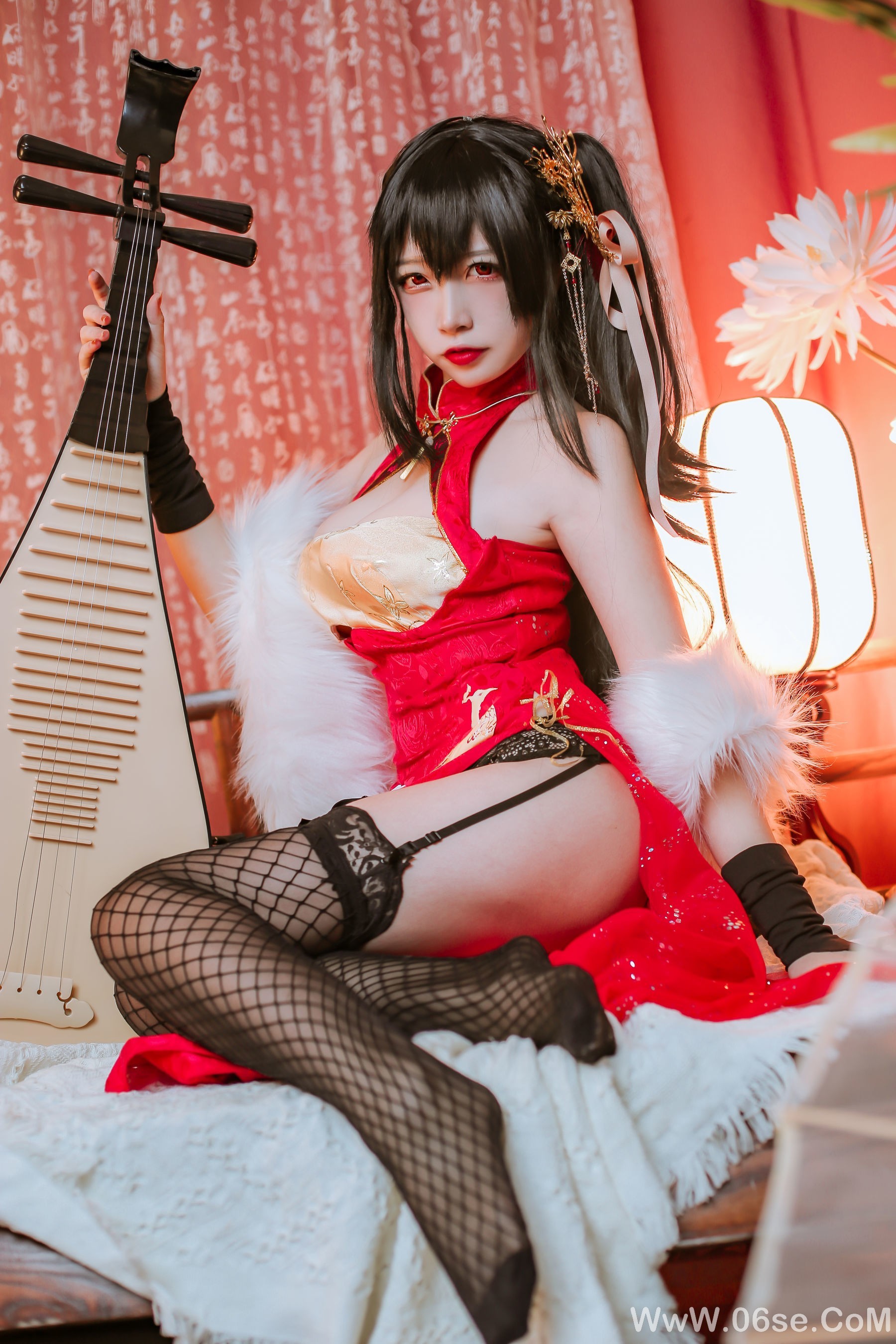 图片[24]-人气Coser二佐Nisa 碧蓝大凤旗袍[41P]-六色网