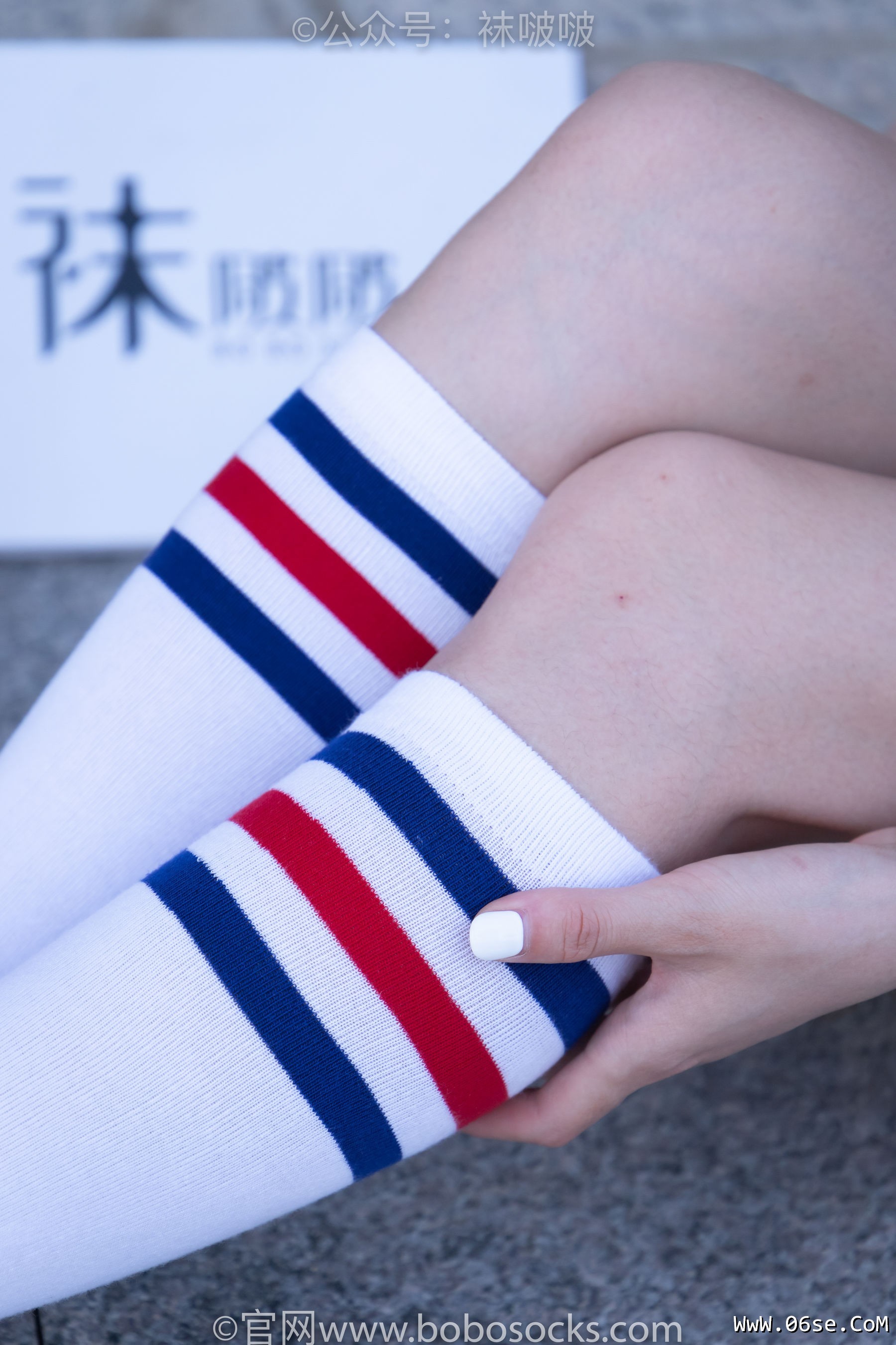 图片[119]-BoBoSocks袜啵啵 No.006 小米-运动鞋、白色小腿袜、裸足[130P]-六色网