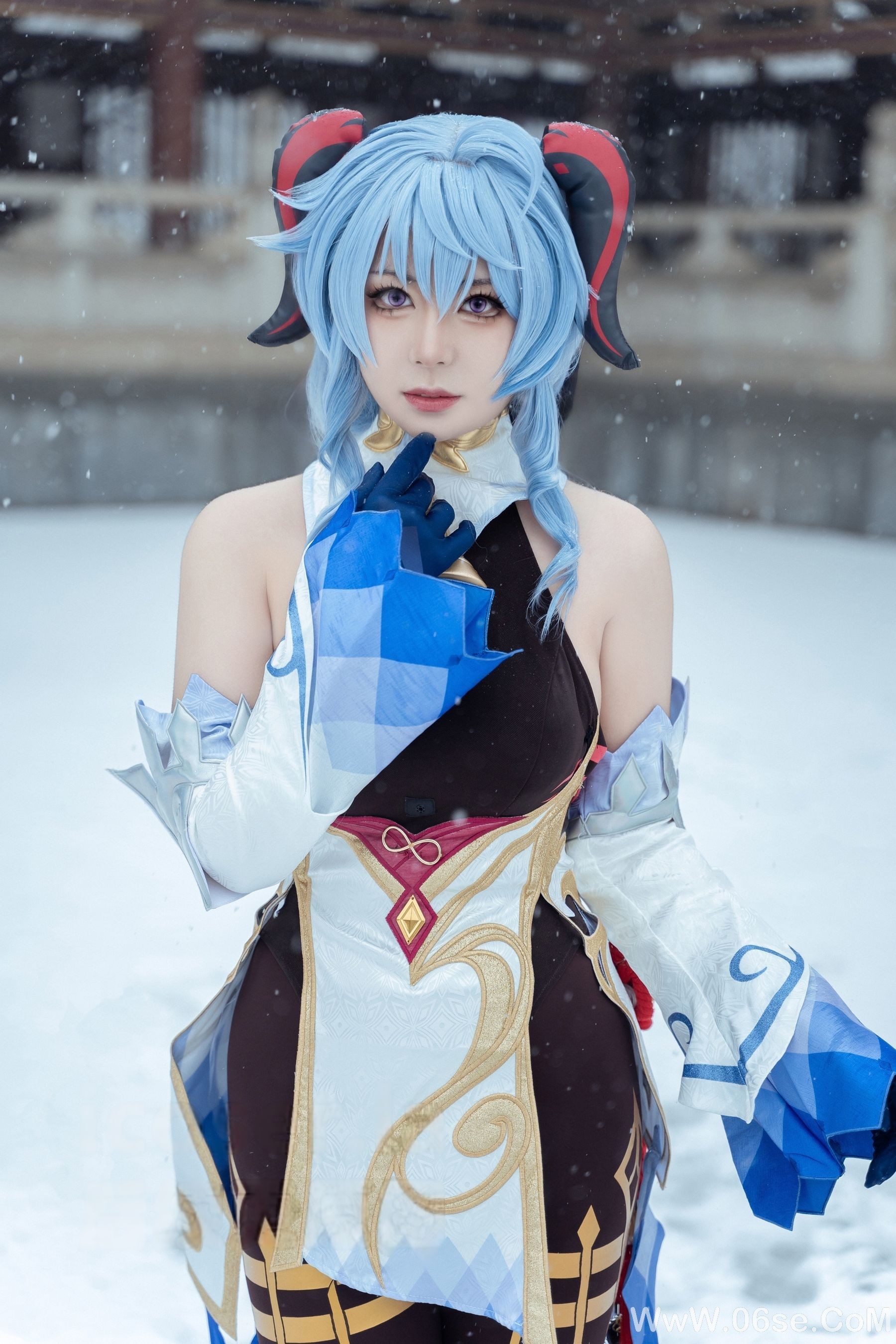 图片[4]-虎森森 – 原神 甘雨 雪景[42P]-六色网