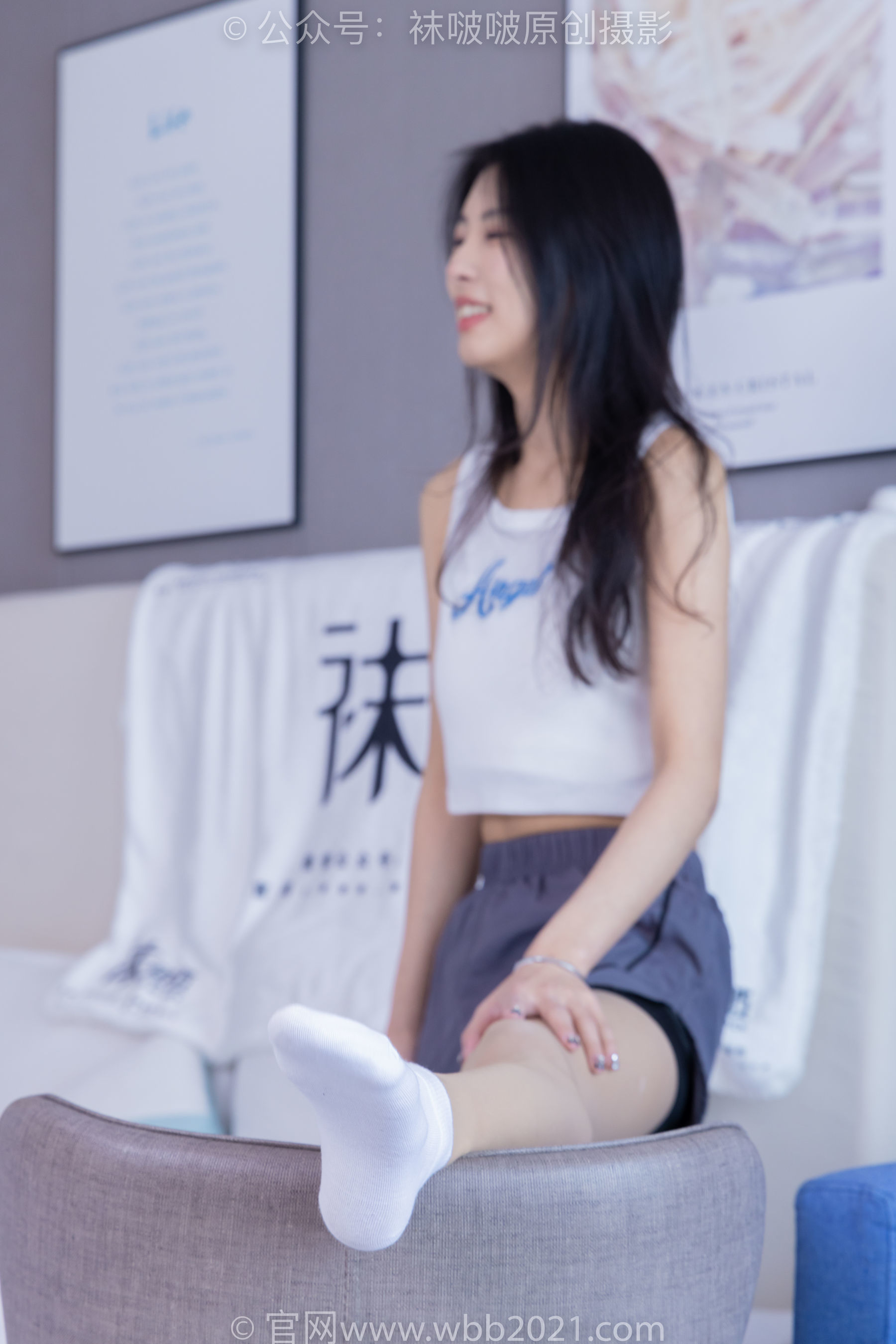 图片[153]-BoBoSocks袜啵啵 No.355 奶油 -板鞋、白棉袜、肉丝[200P]-六色网
