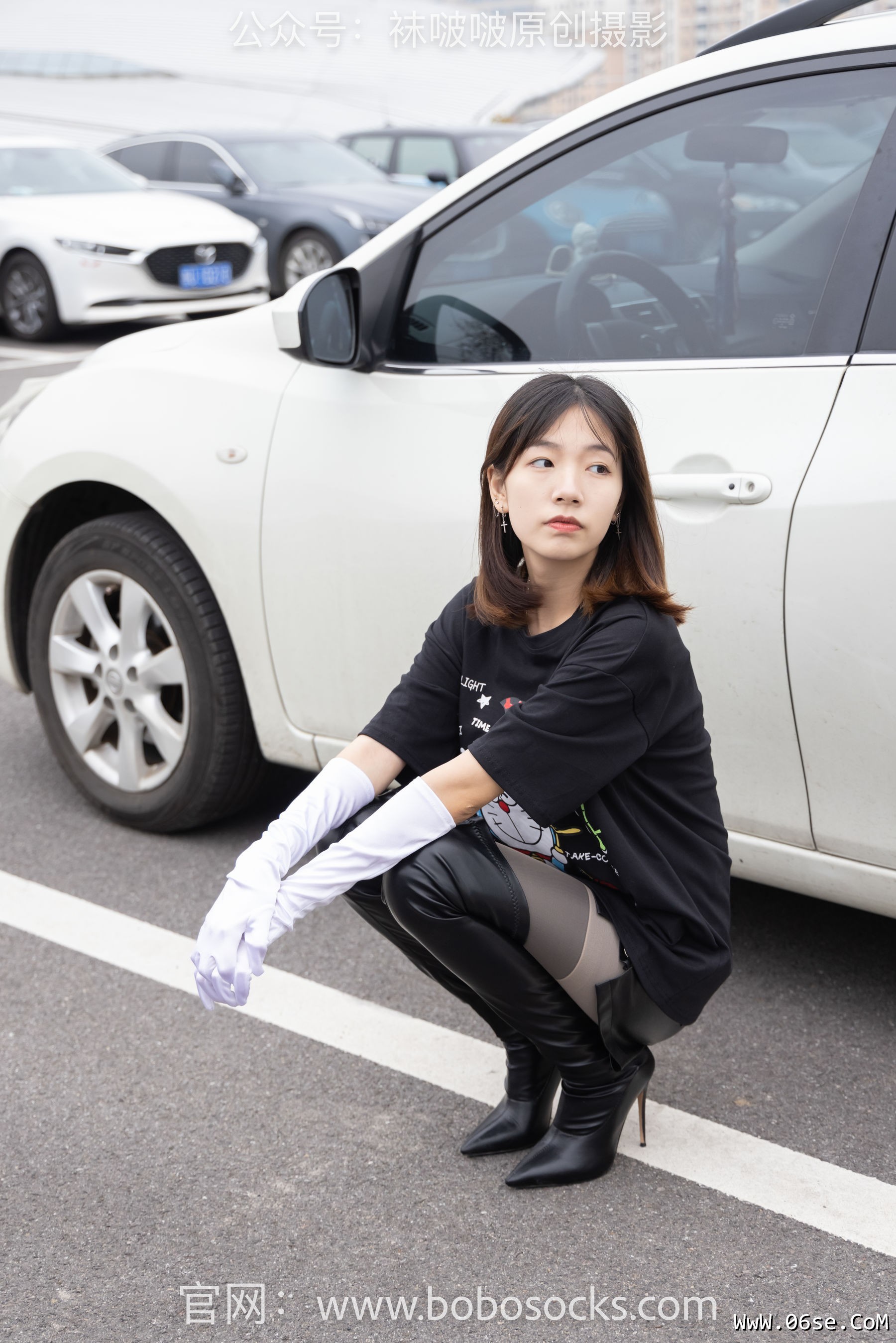图片[64]-BoBoSocks袜啵啵 No.146 小甜豆-高跟长靴、黑色踩脚裤、肉丝[154P]-六色网