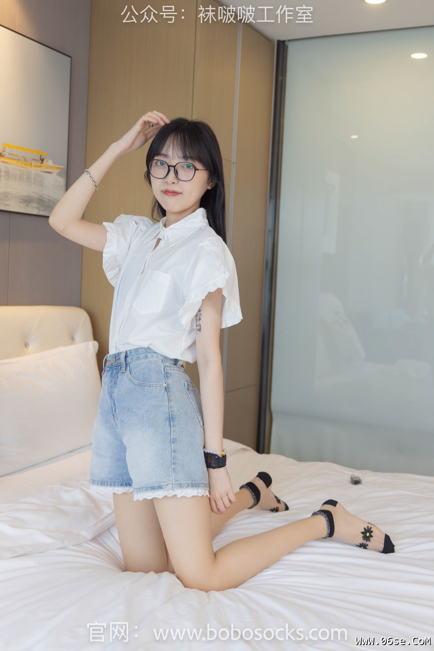 图片[54]-BoBoSocks袜啵啵 No.097 稚予-板鞋、玻璃丝短袜、肉丝[140P]-六色网