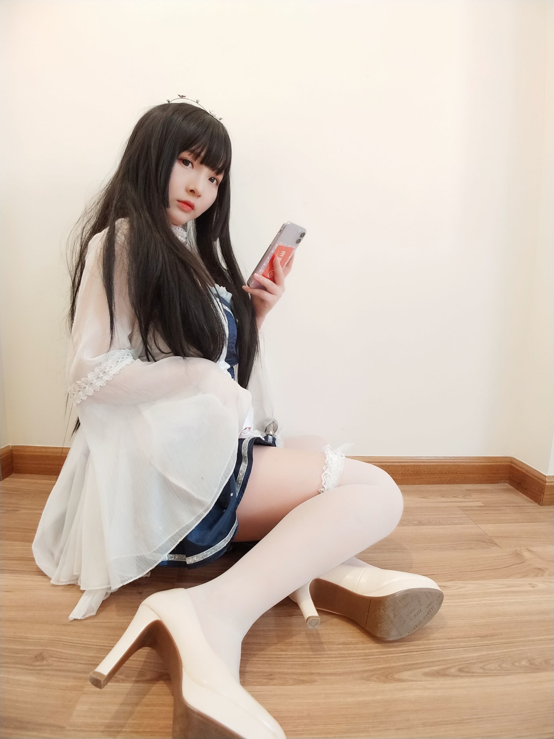 图片[43]-二次元美女古川kagura 白丝[44P]-六色网