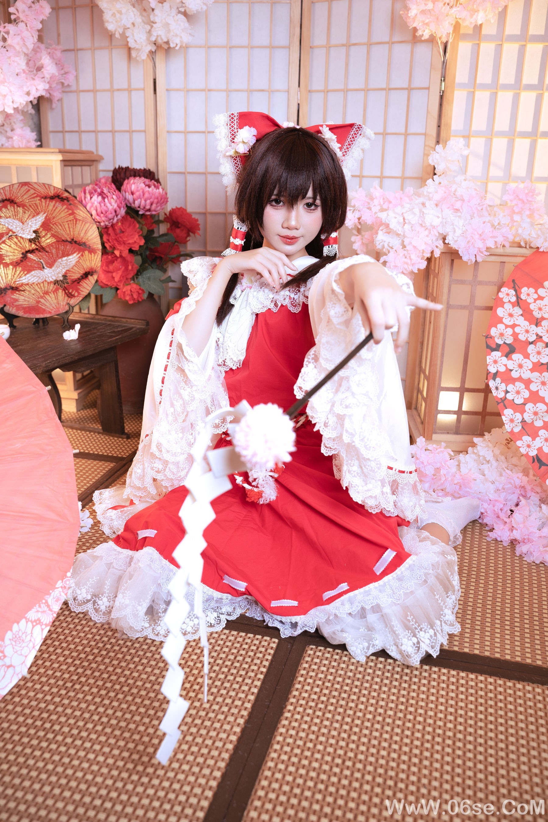 图片[3]-PoppaChan – Reimu Hakurei[40P]-六色网