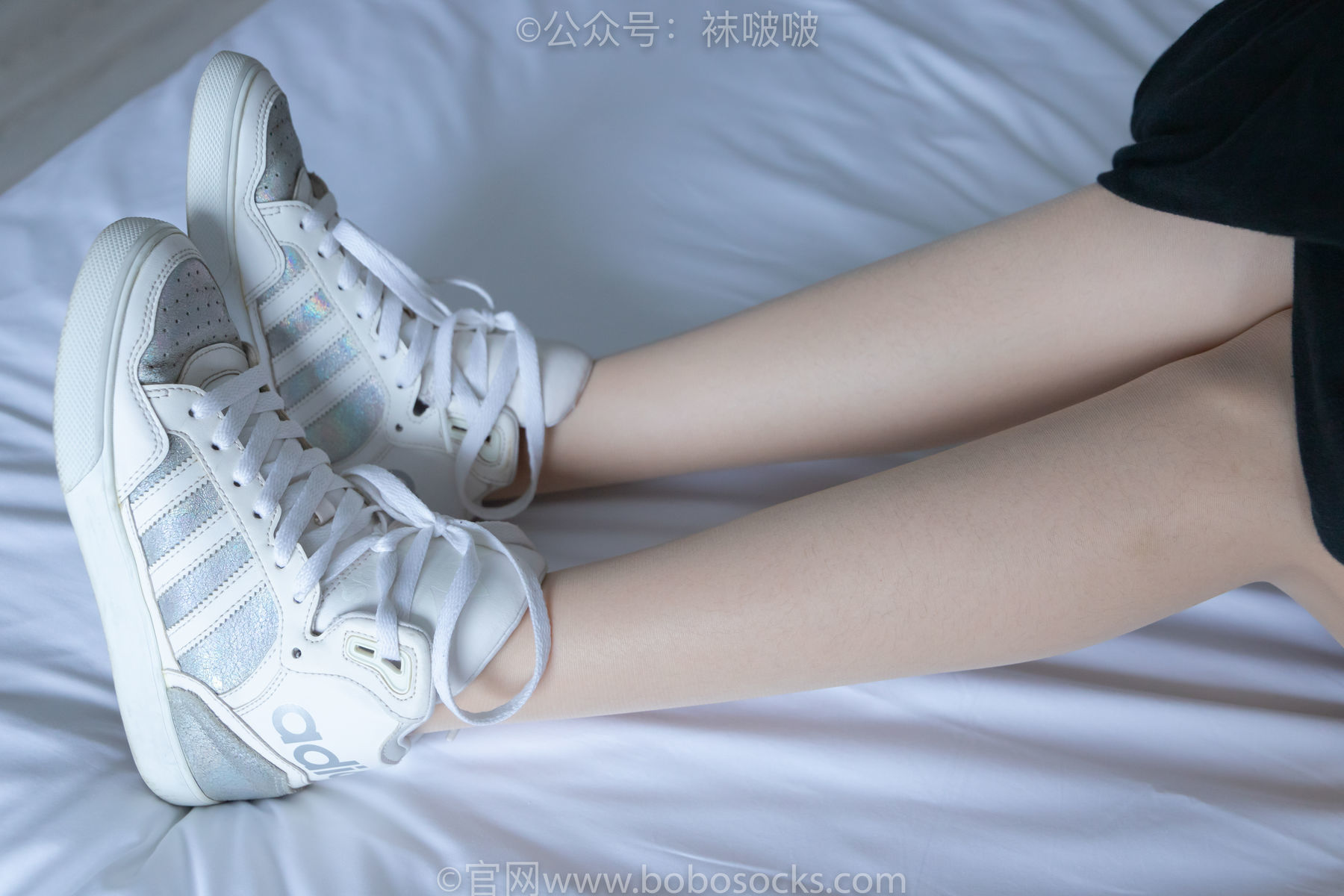 图片[37]-BoBoSocks袜啵啵 No.015 稚予-阿迪板鞋、白色短棉袜、肉丝[148P]-六色网