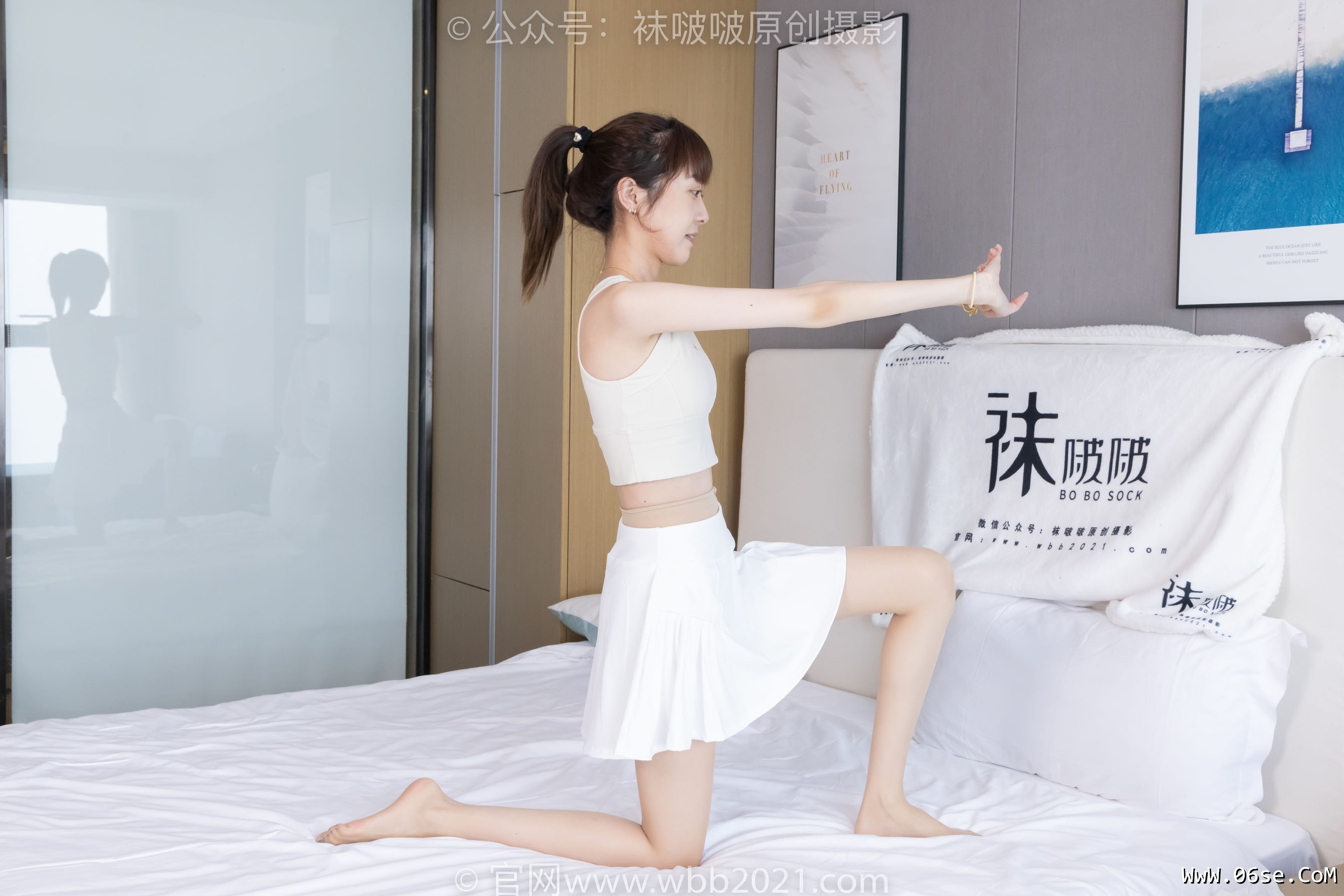 图片[122]-BoBoSocks袜啵啵 No.424 稚予 -运动鞋、白棉袜、肉丝、腰丝[140P]-六色网